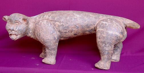 Sculpture in the form of a leopard