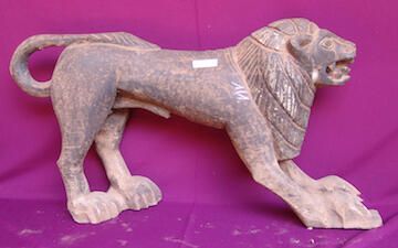 Sculpture in the form of a lion