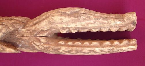 Sculpture in the form of crocodile