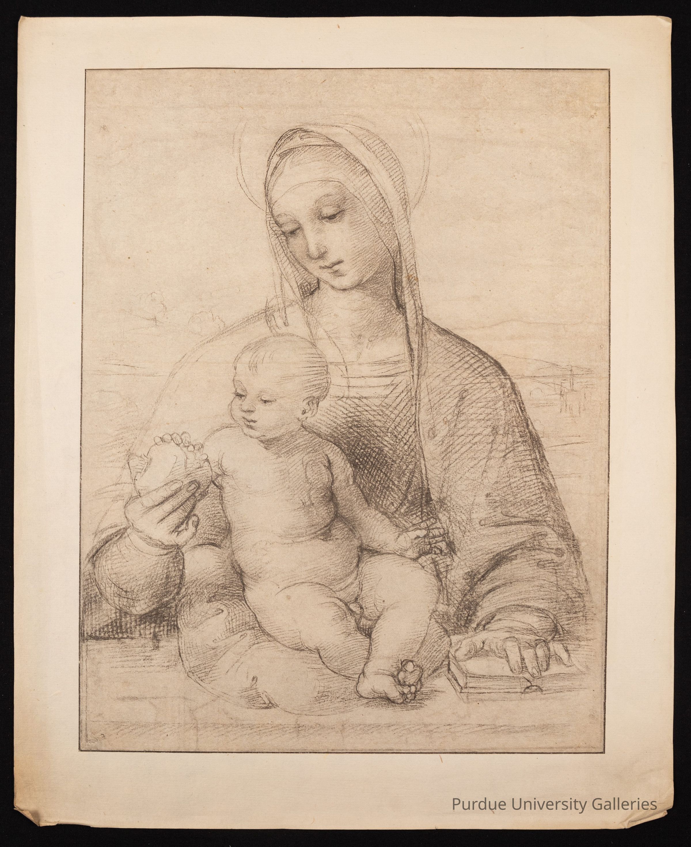 Die Madonna mit dem Granatapfel (Madonna of the Pomegranate) from the Albertina Facsimile picture number 1