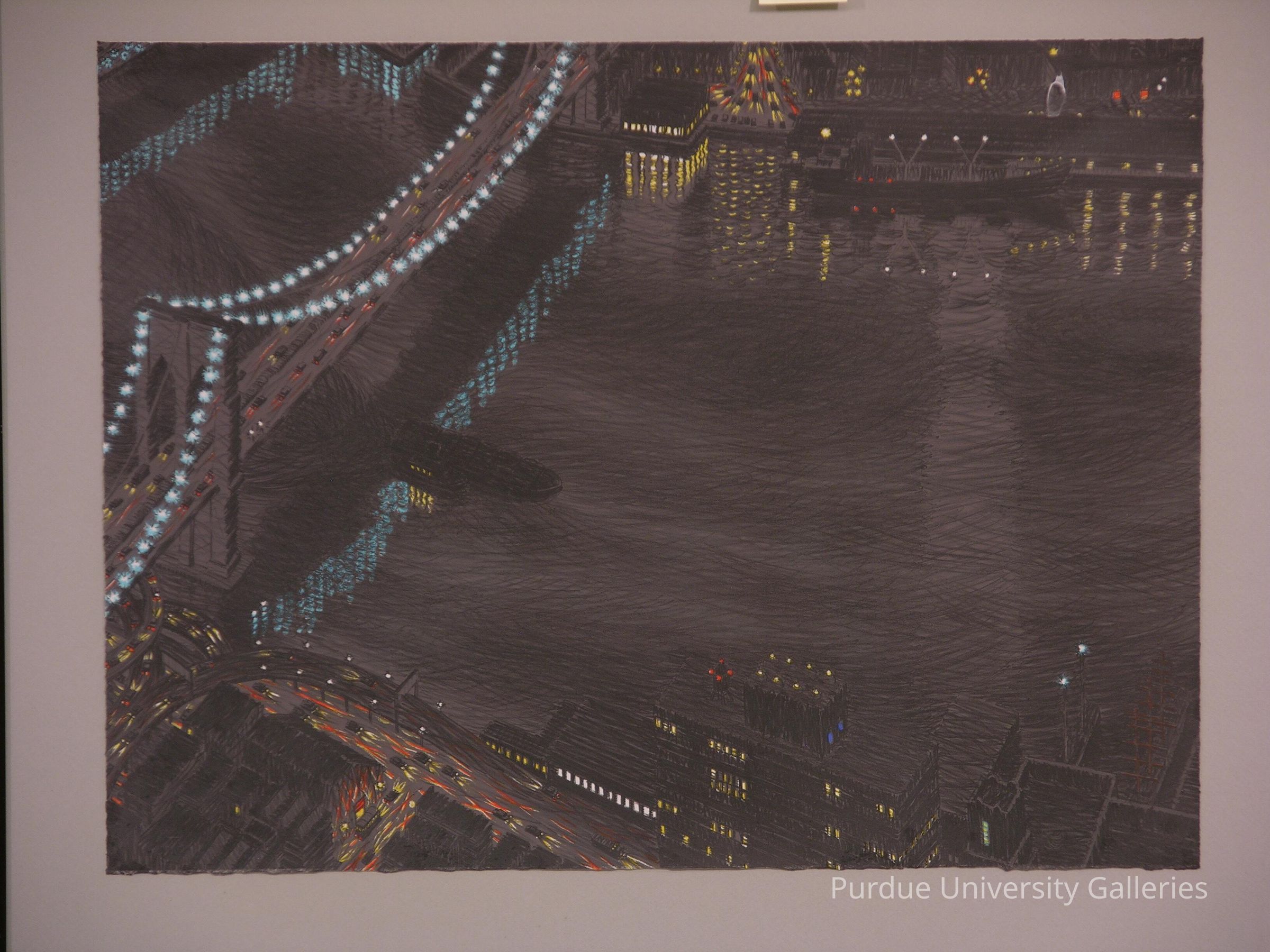 Brooklyn Bridge Reflected, Night picture number 1