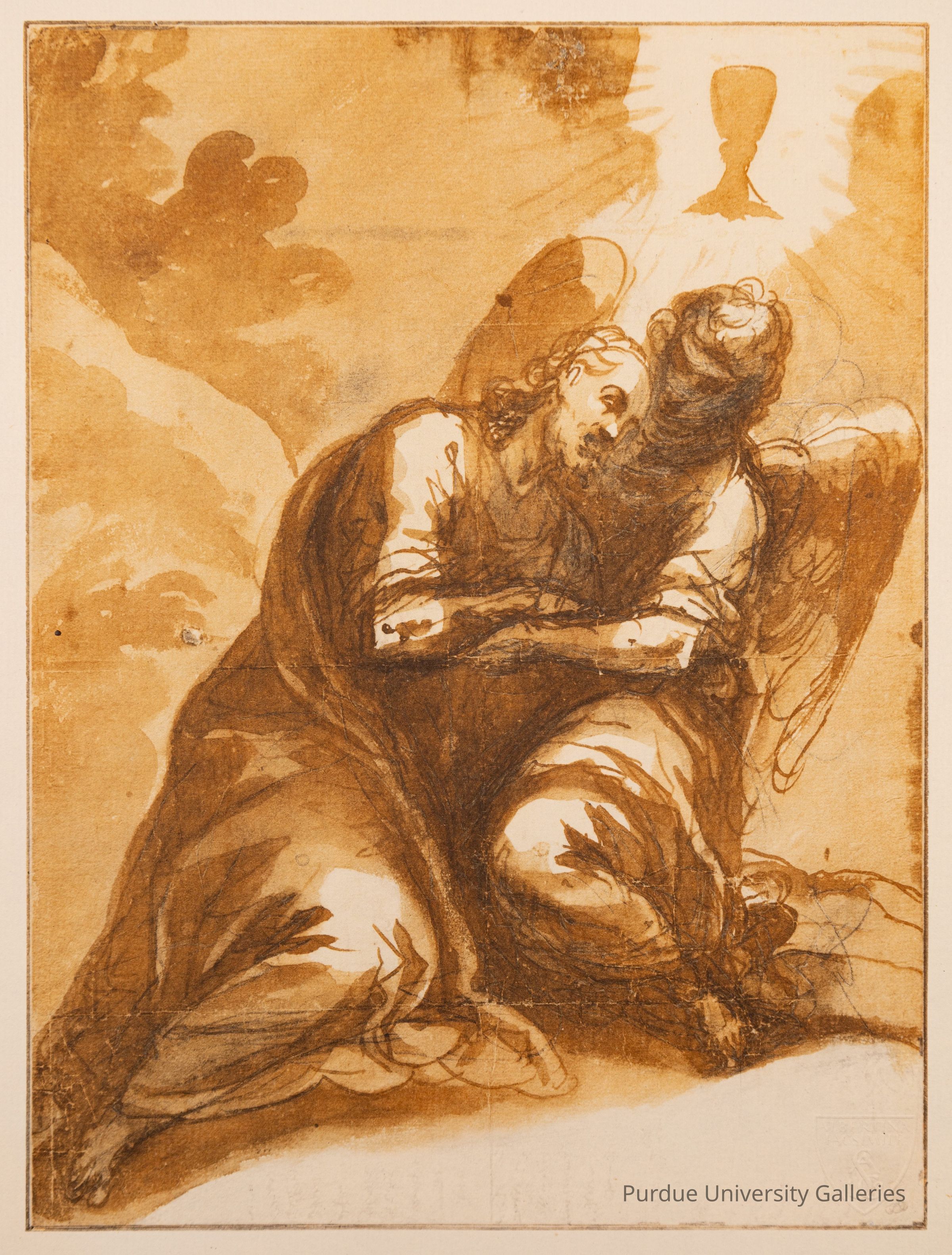 Christus am Ölberg (Christ on the Mount of Olives) from the Albertina Facsimile picture number 1