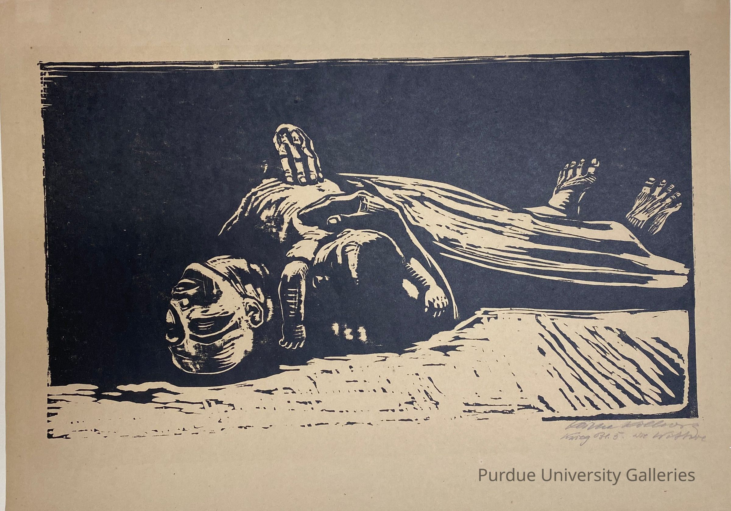 Die Witwe II (The Widow II) Plate 5 from Krieg (War) picture number 1