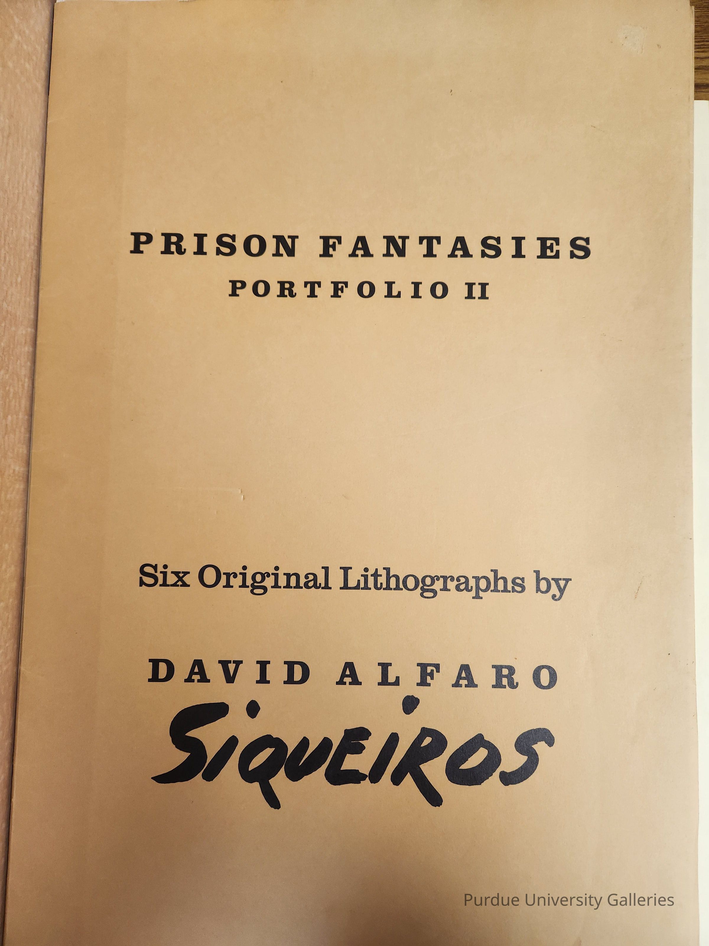 Siqueiros Prison Fantasies Portfolio II picture number 1