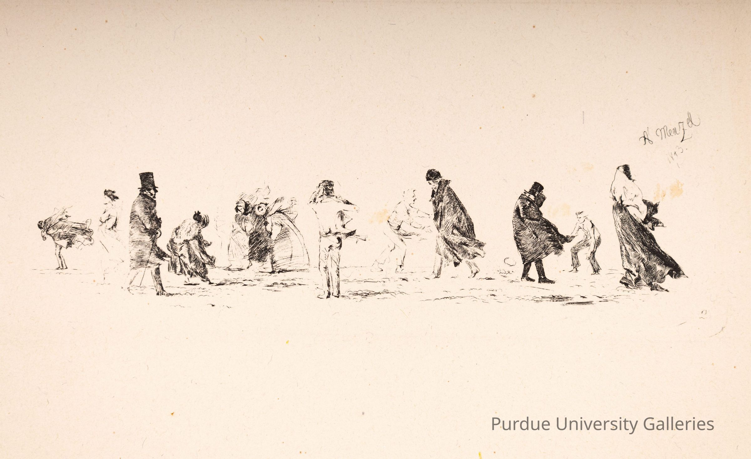 Bei Sturm (In the Storm) from Radierversuche (Etching Experiments) picture number 1