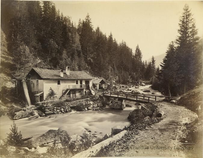 260 Route d'Argentiere- Un Moulin. Valley of Chamonix. The Mill. picture number 1