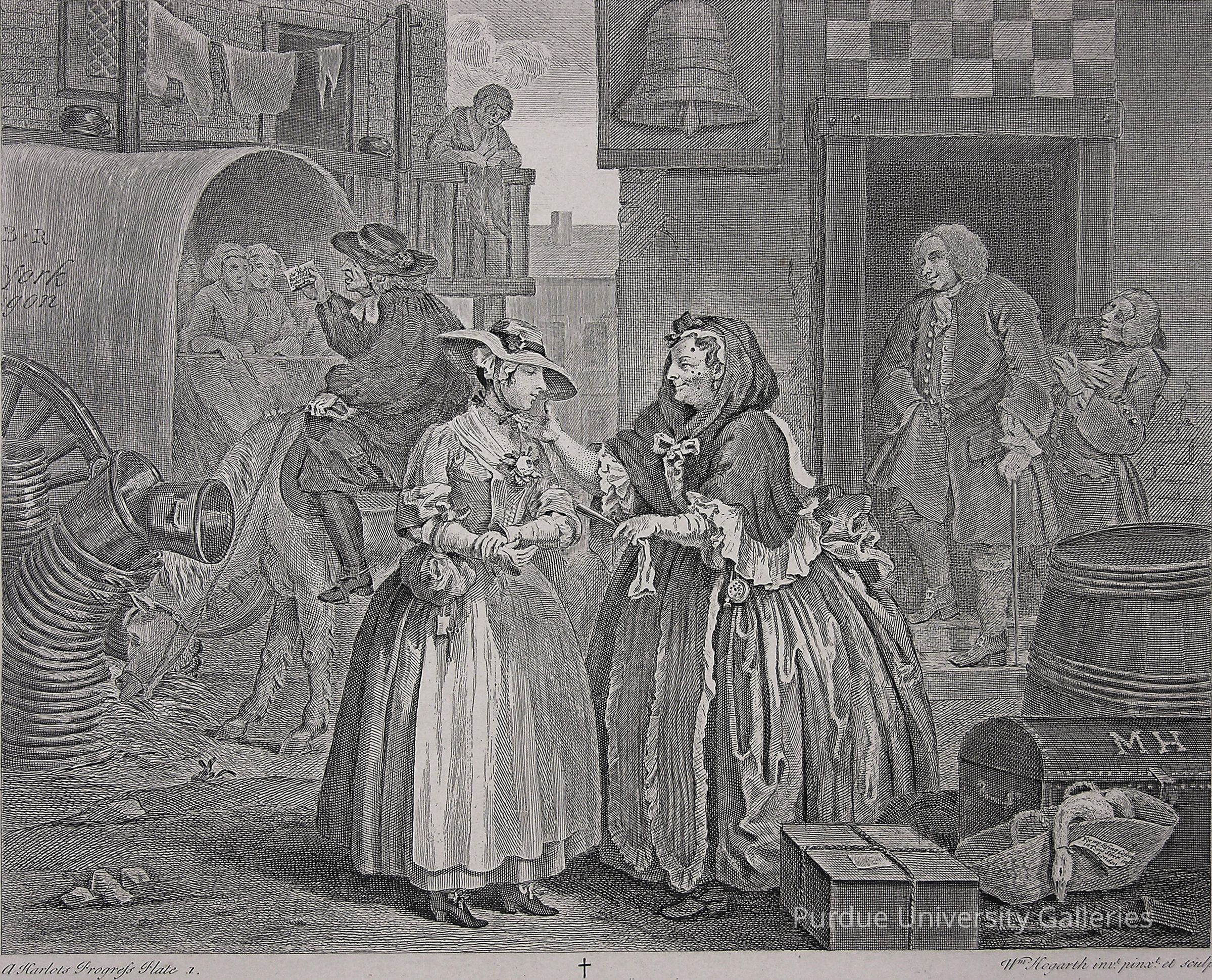 Harlot’s Progress, Plate I picture number 1