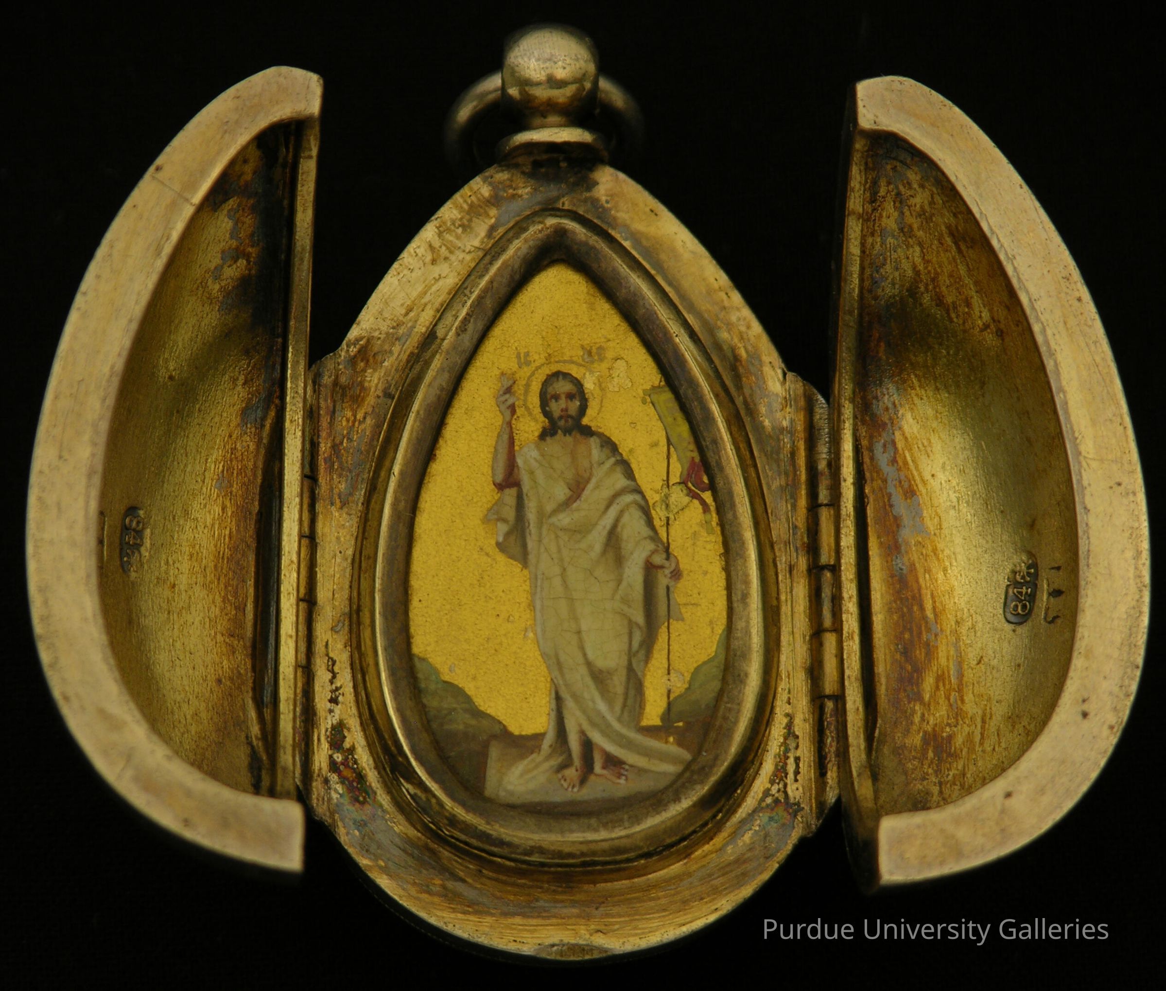 Silver Easter Egg with the Resurrection picture number 1