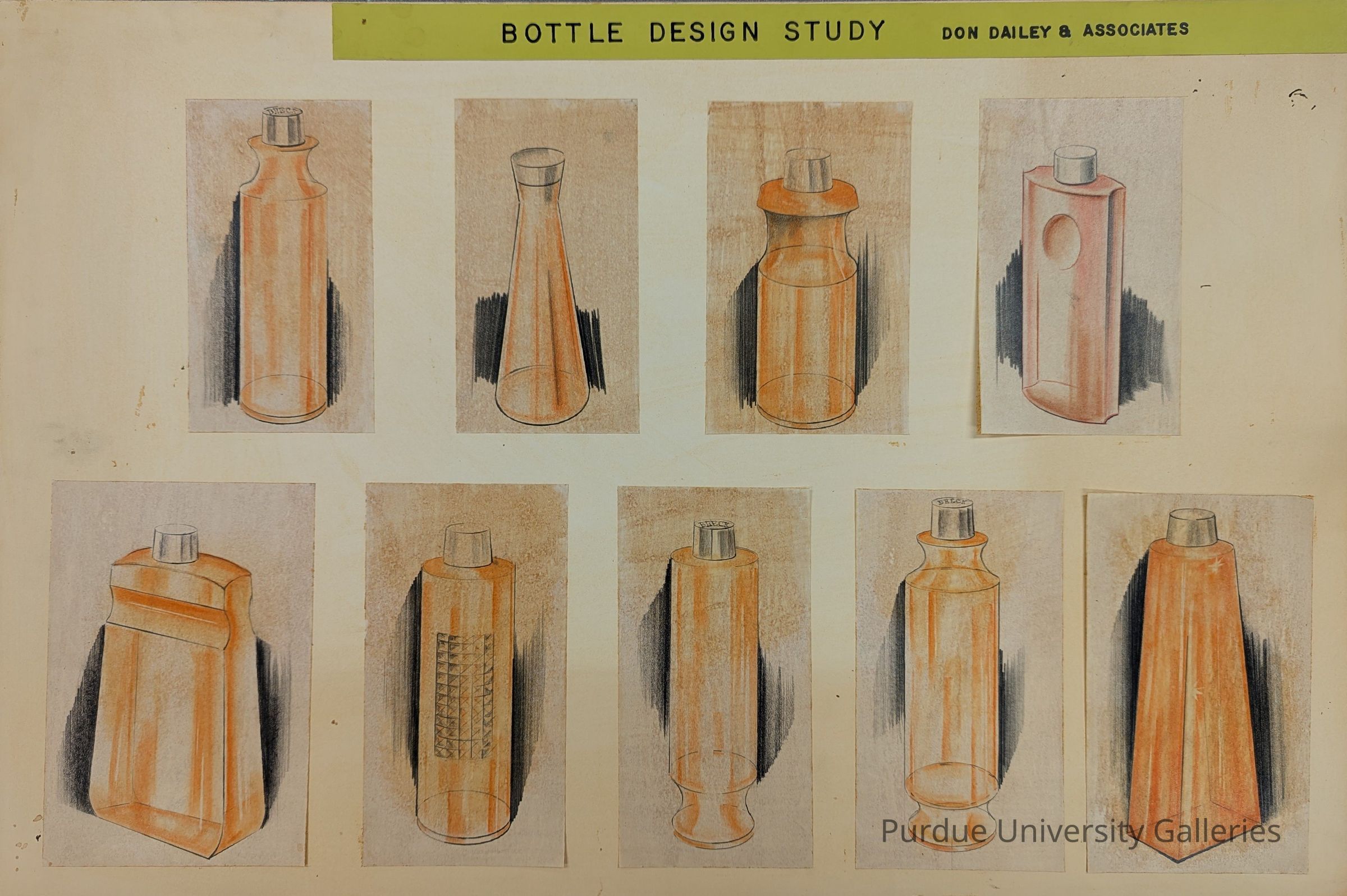 Drawing - Bottle Design Study picture number 1