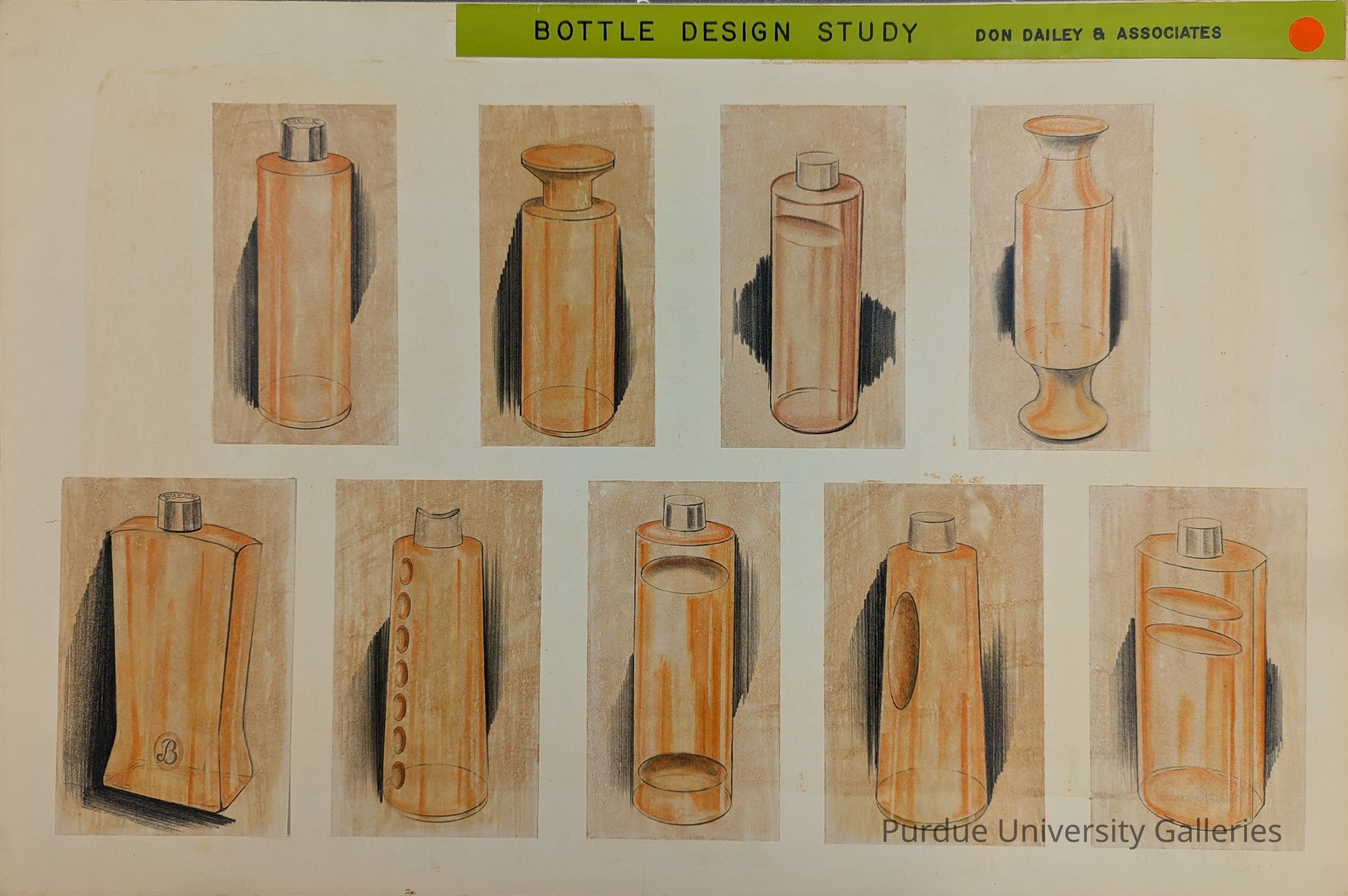 Drawing - Bottle Design Study picture number 1