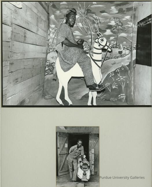 Sir Special Photos in Ila Orangun, Nigeria Man on a Horse and Photographer Outside his Studio picture number 1