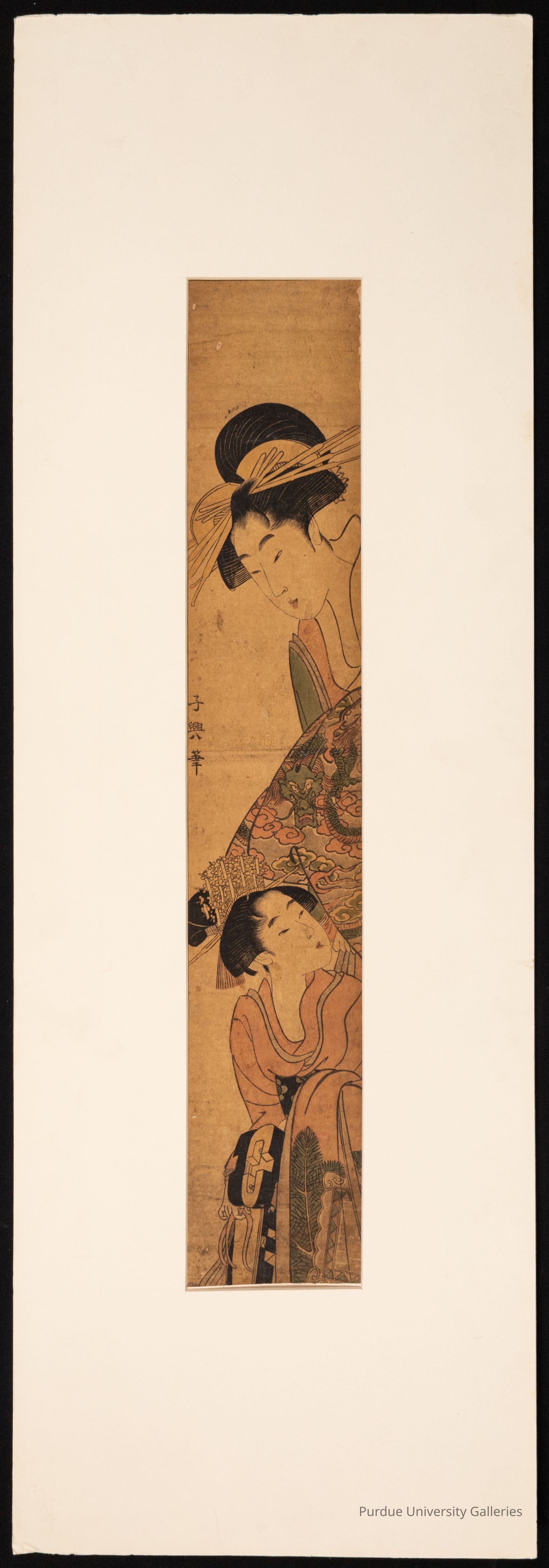 Courtesan and Attendant hashira-e picture number 1
