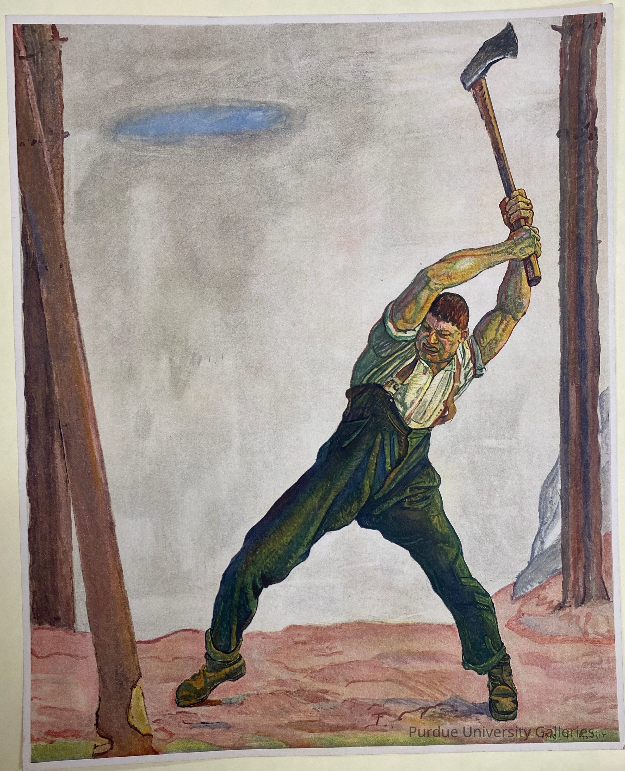 Der Holzfäller (The Woodcutter) Reproduction picture number 1