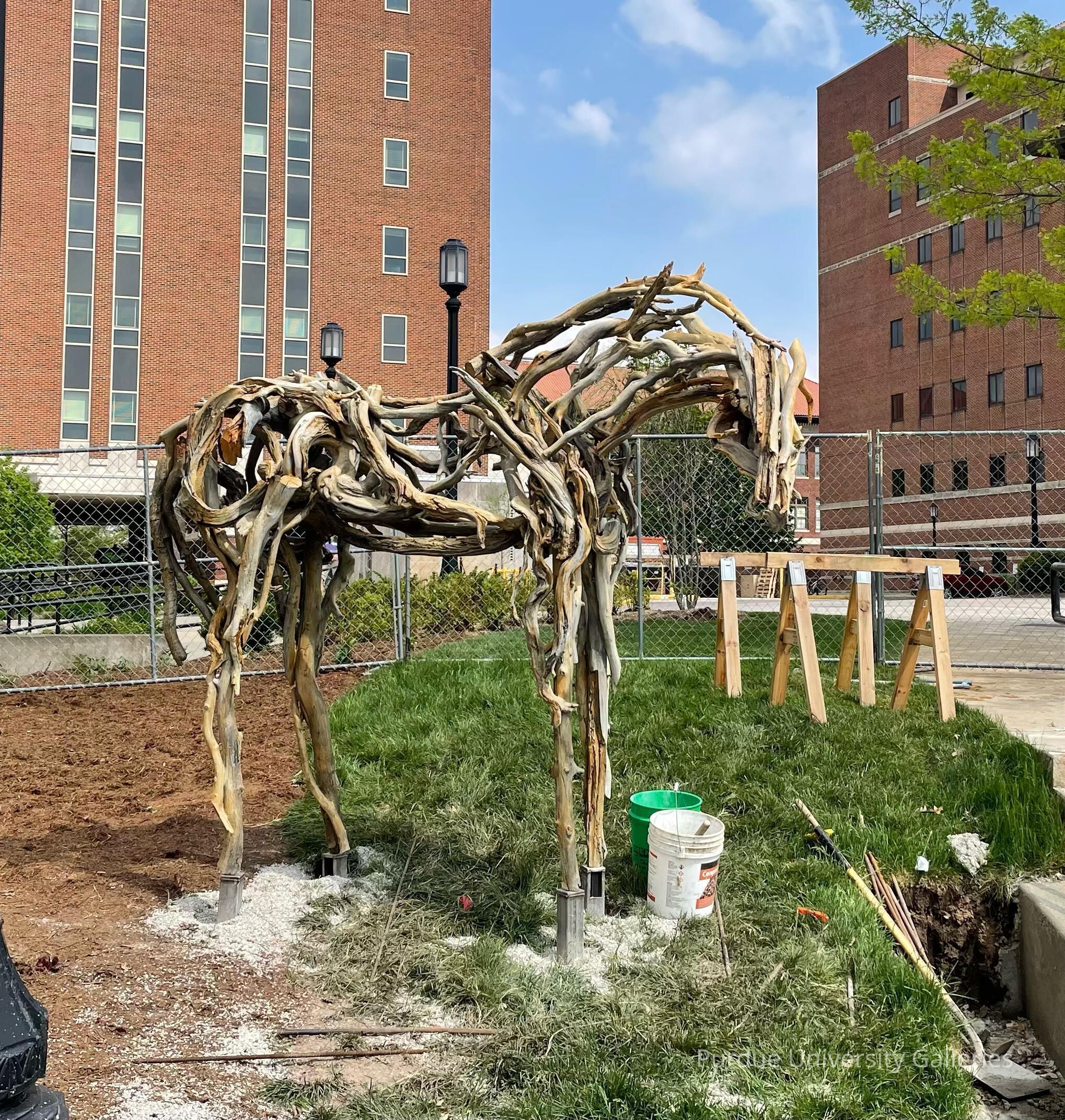 Video of removal at Pao Hall is available at VPA/Galleries/Michal/butterfield