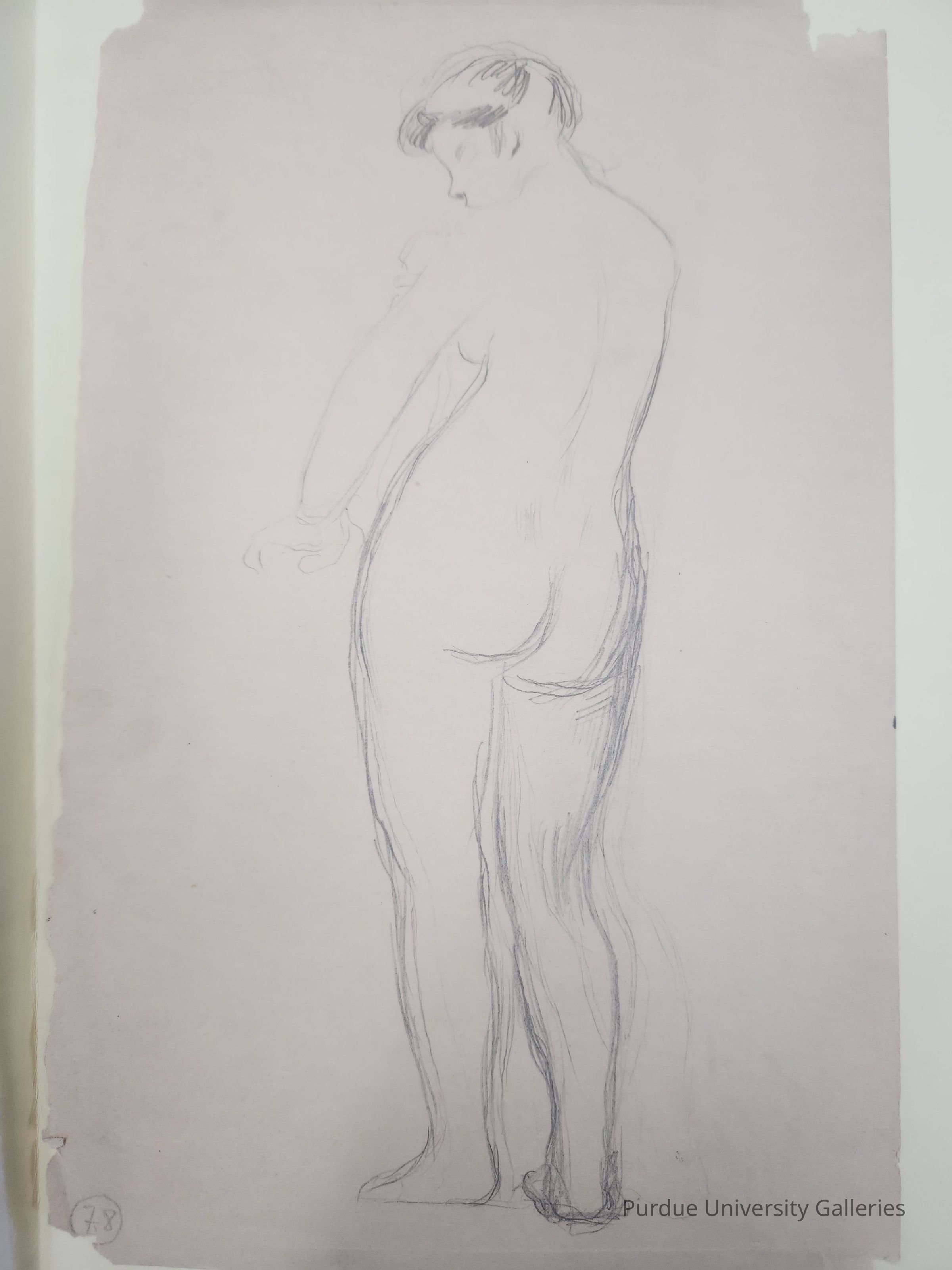 Baigneuse de dos s'essuyant picture number 1