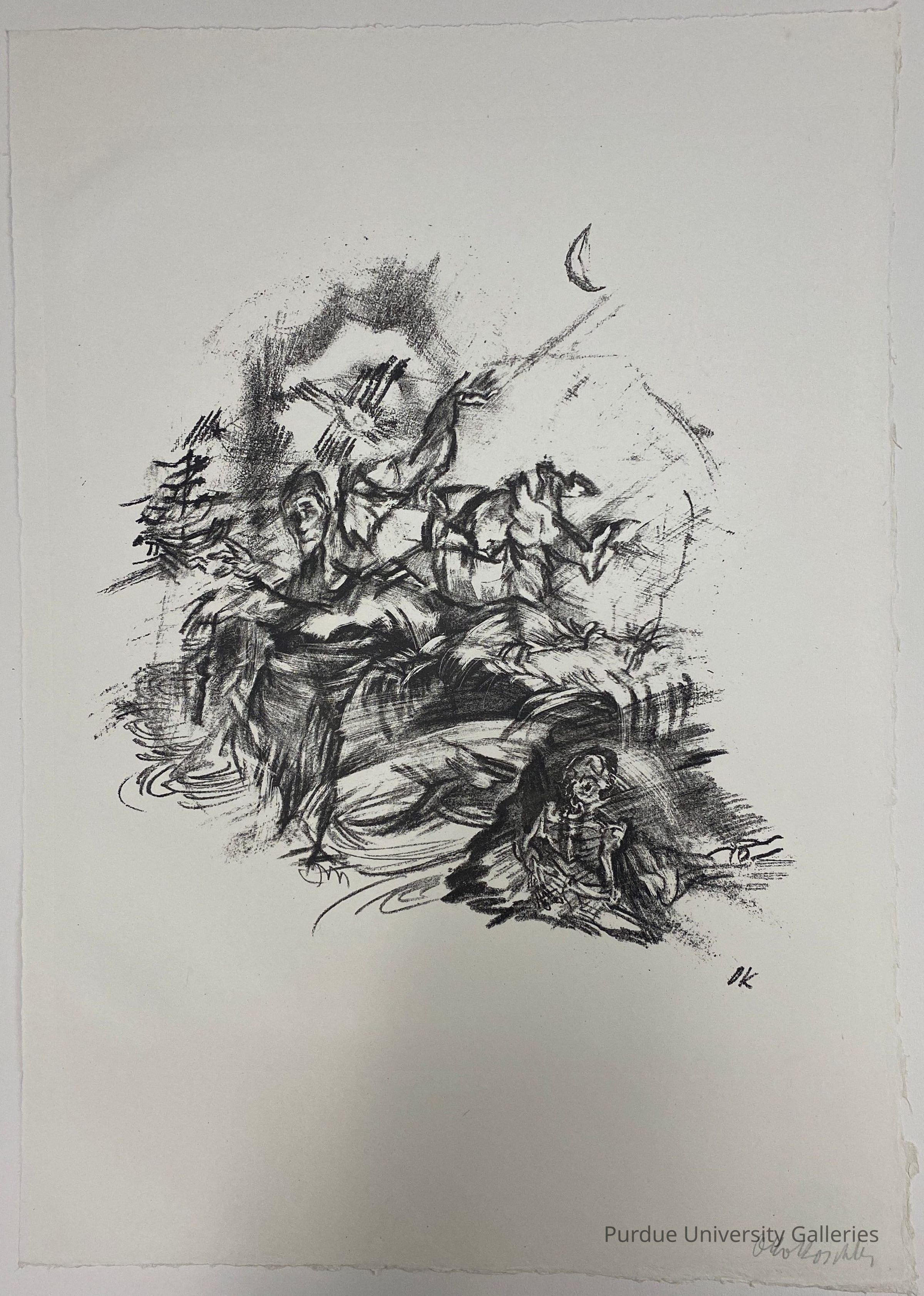 Der Mann mit erhobenen Armen und die Gestalt des Todes (Man with Raised Arms and the Figure of Death) picture number 1