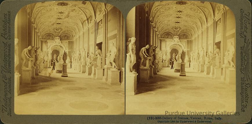2083- Gallery of Statues, Vatican, Rome, Italy. picture number 1