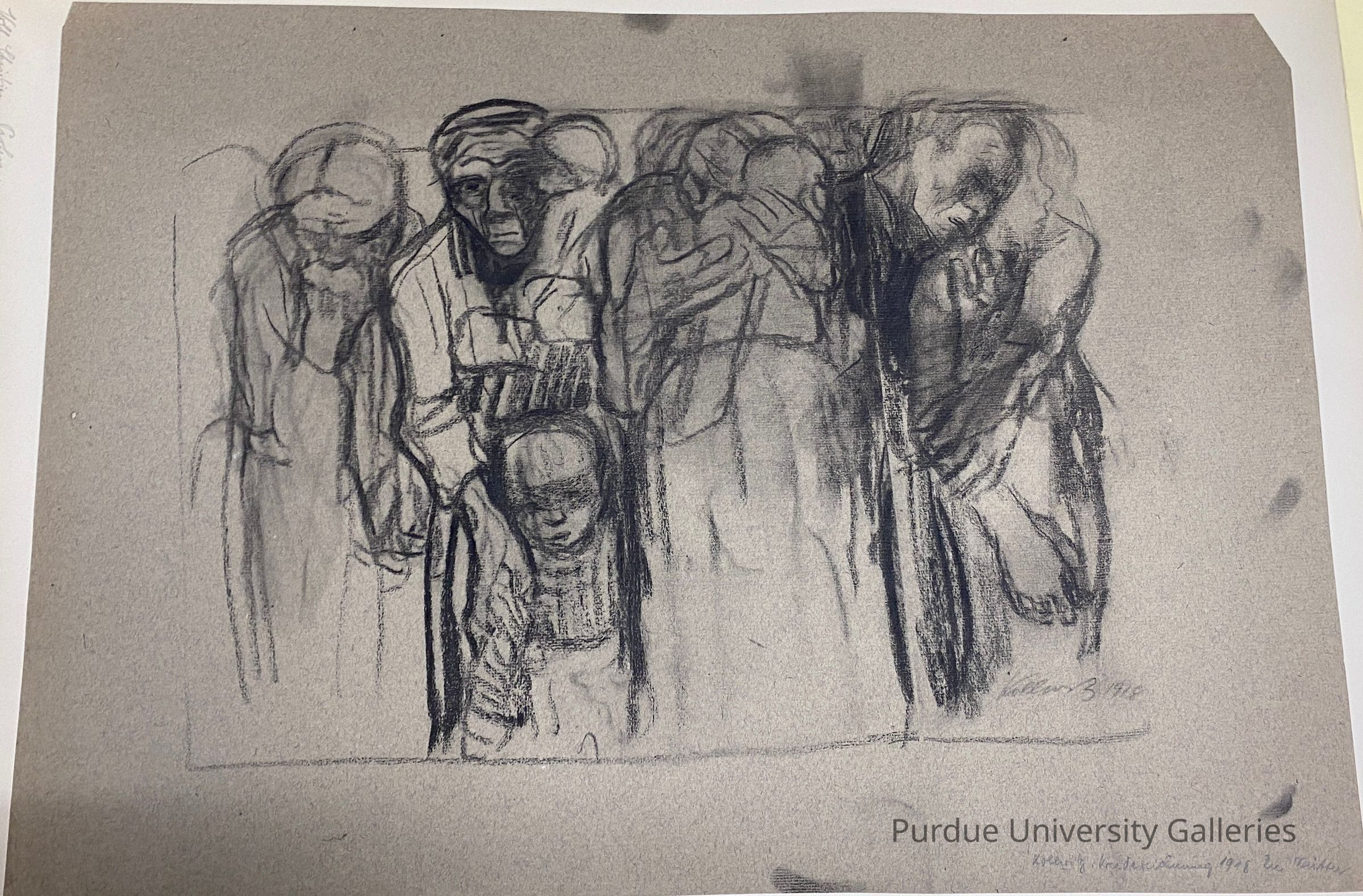 Die Mutters (The Mothers) Preparatory Sketch Reproduction picture number 1
