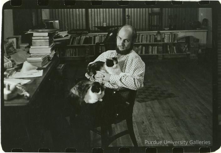 Steve Sprague with cat picture number 1