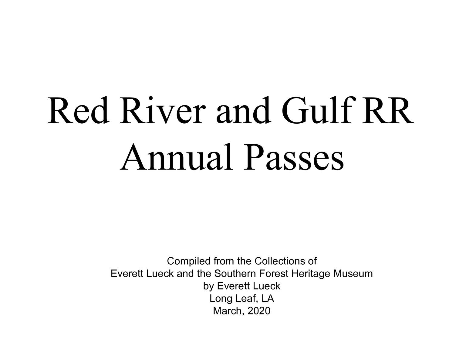 Everett Lueck Collection & Research 