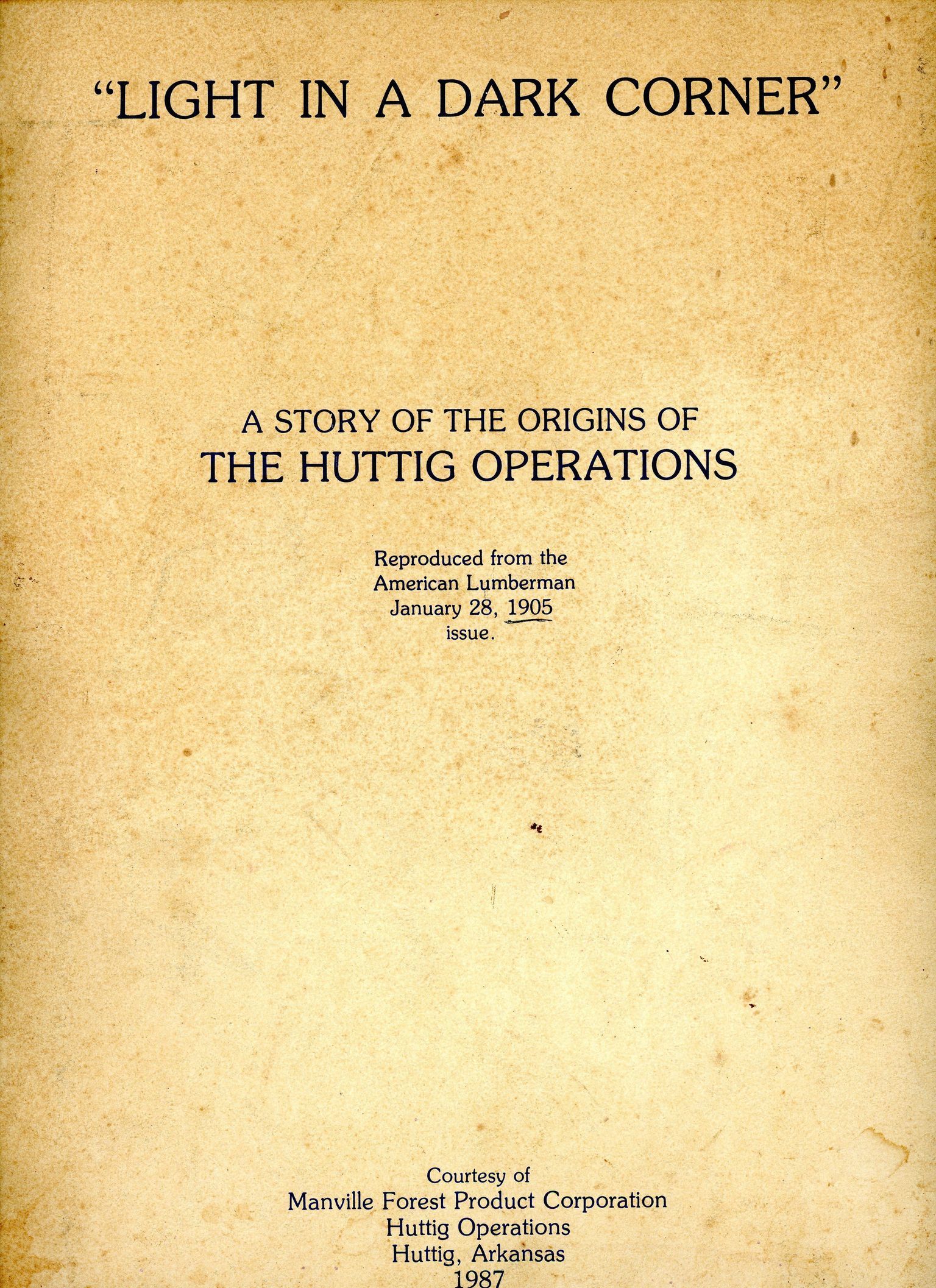 Southern Forest Heritage Museum Collection