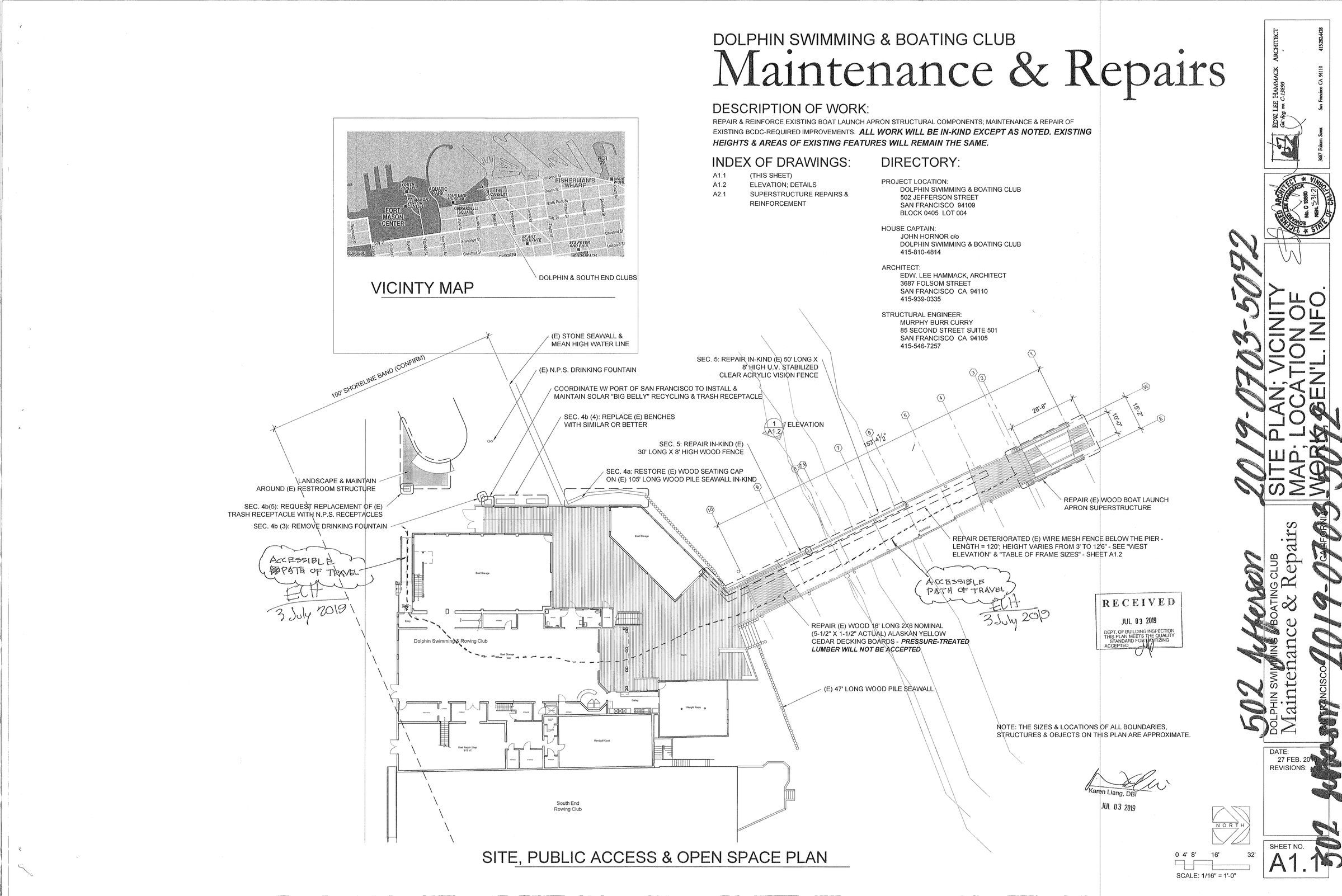 4 page pdf of drawings with checklist