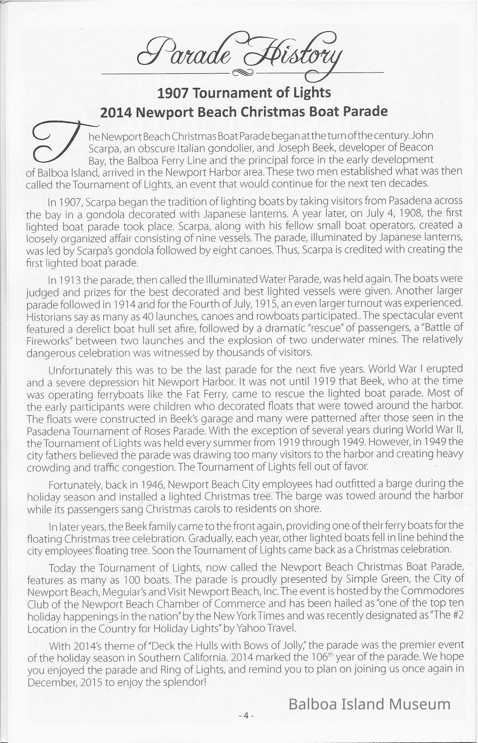 Newport Beach Boat Parade