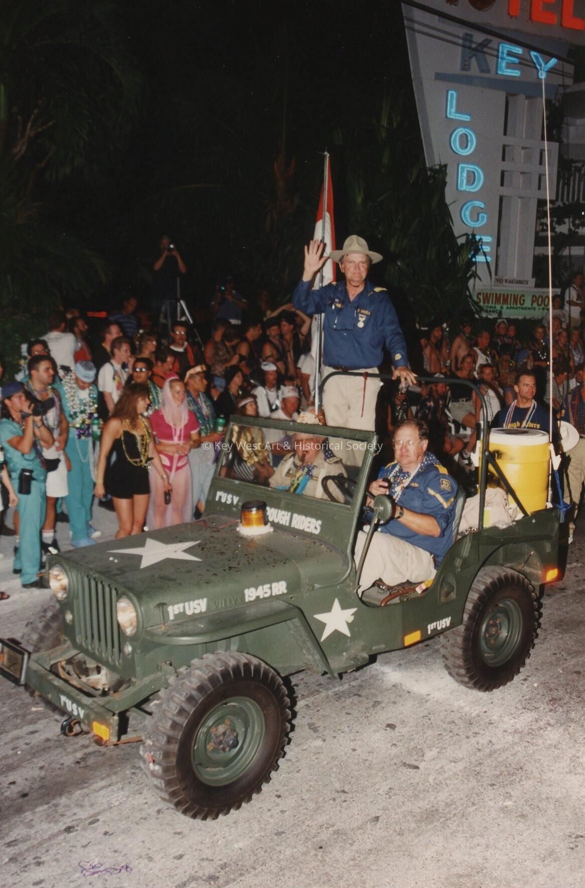 A float in the parade.