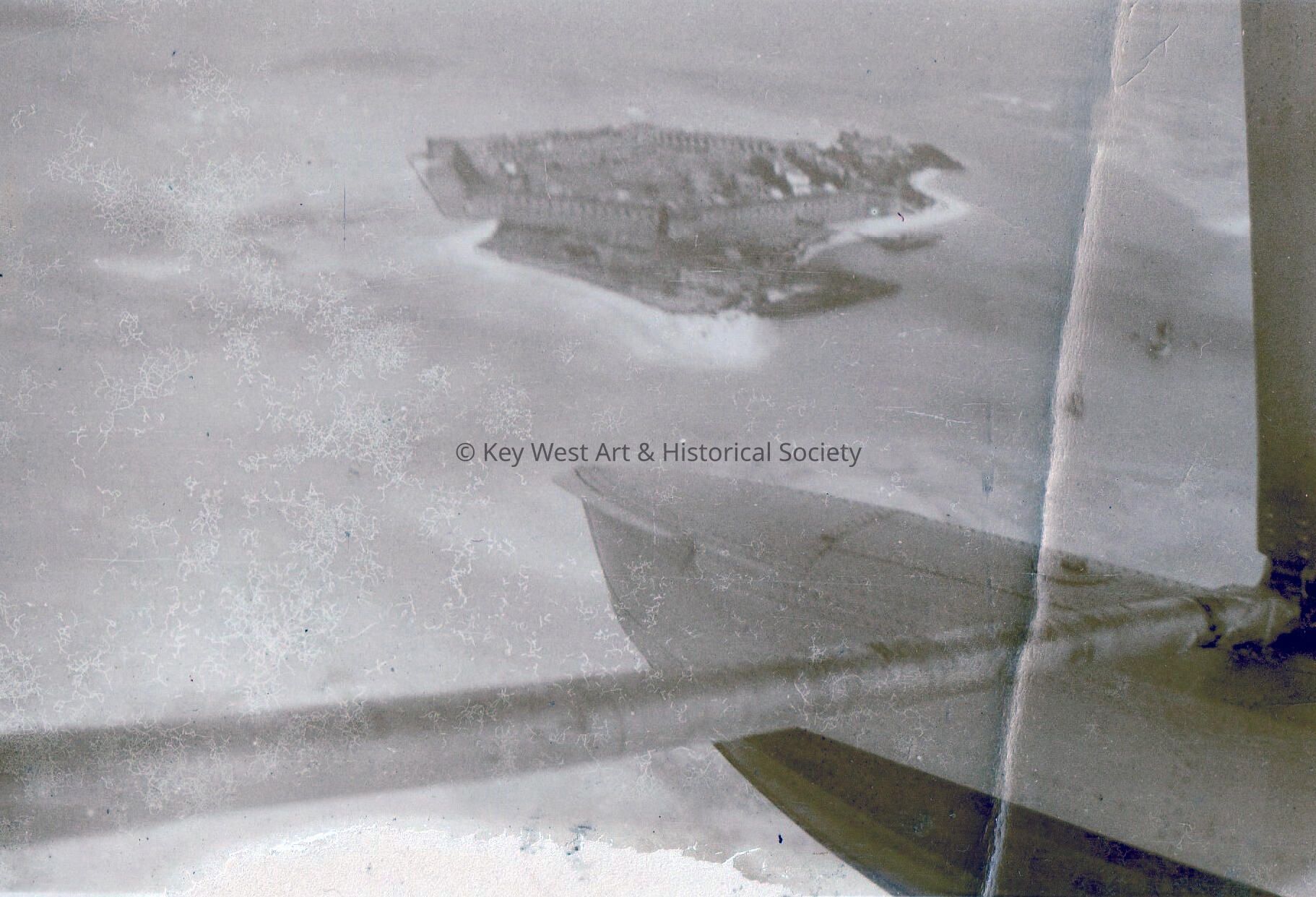Aerial View of Fort Jefferson; © Key West Art & Historical Society