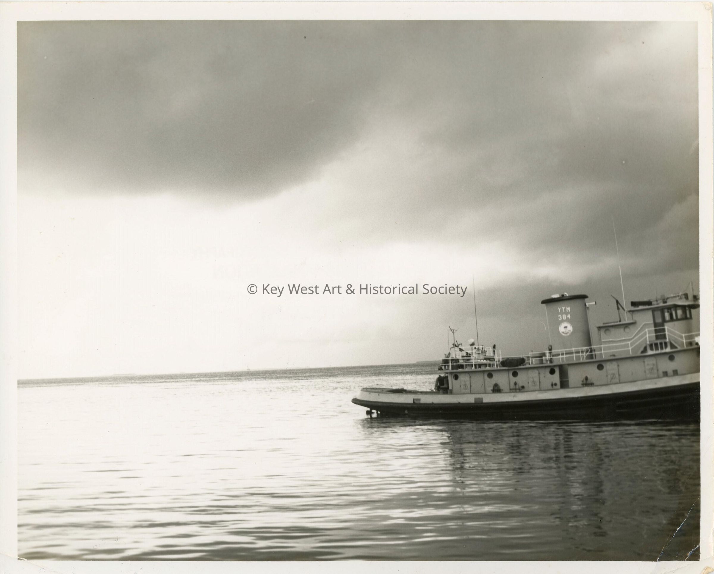 A ship out on the ocean