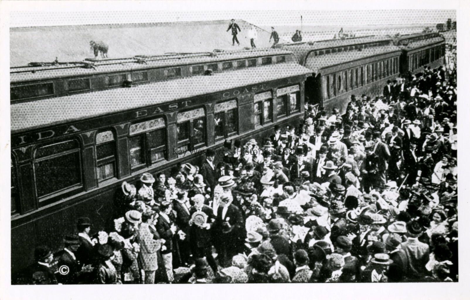 Arrival of the First Florida East Coast Railway Train in Key West picture number 1