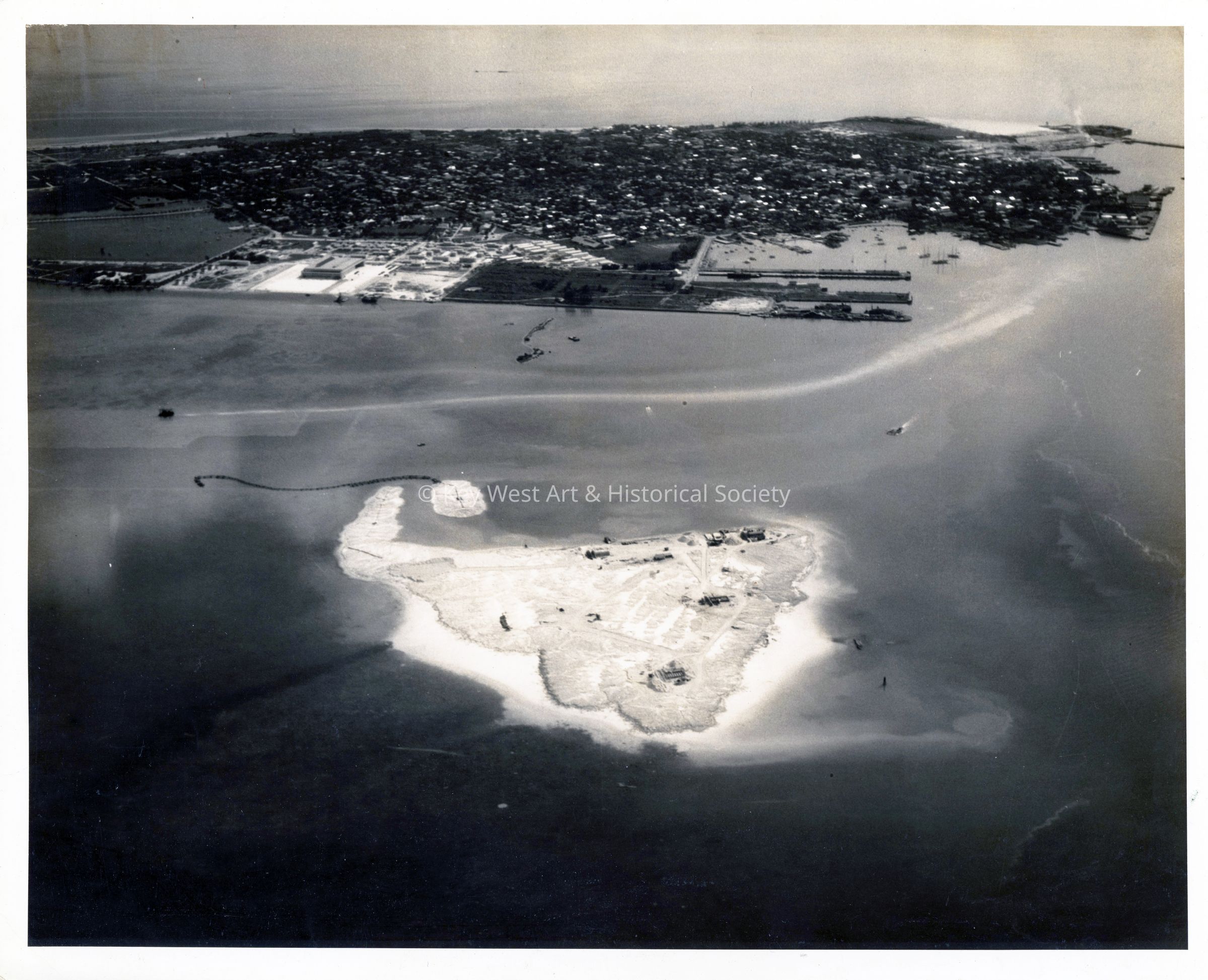 Fleming Key Being Built; © Key West Art & Historical Society