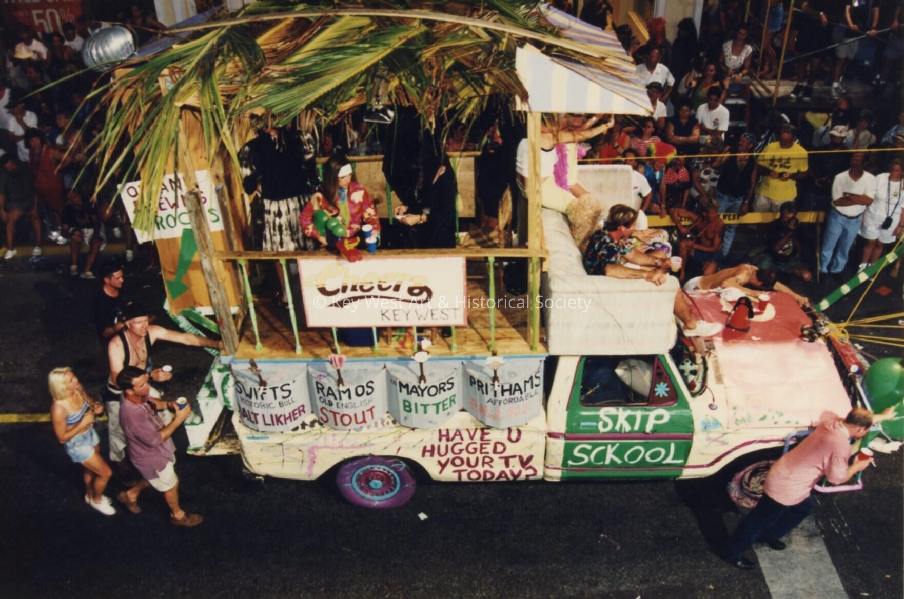 A float in the parade.