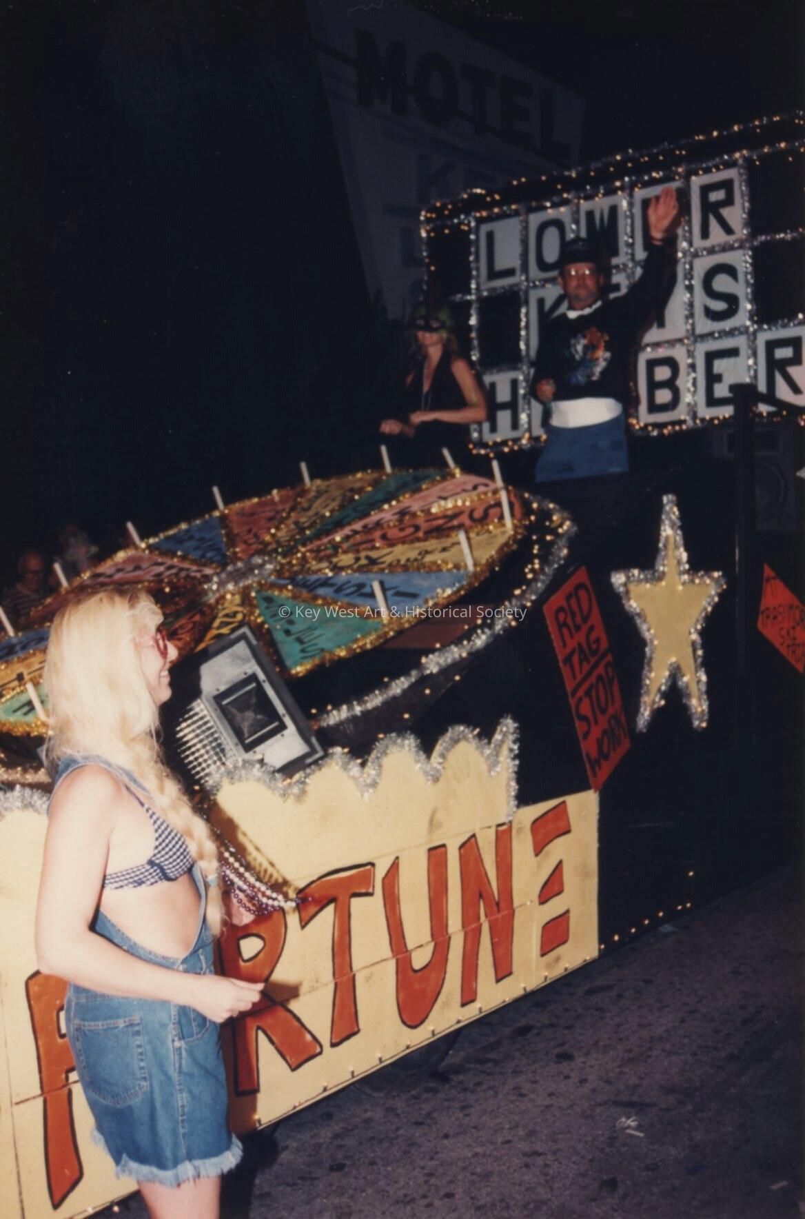 A float in the parade.