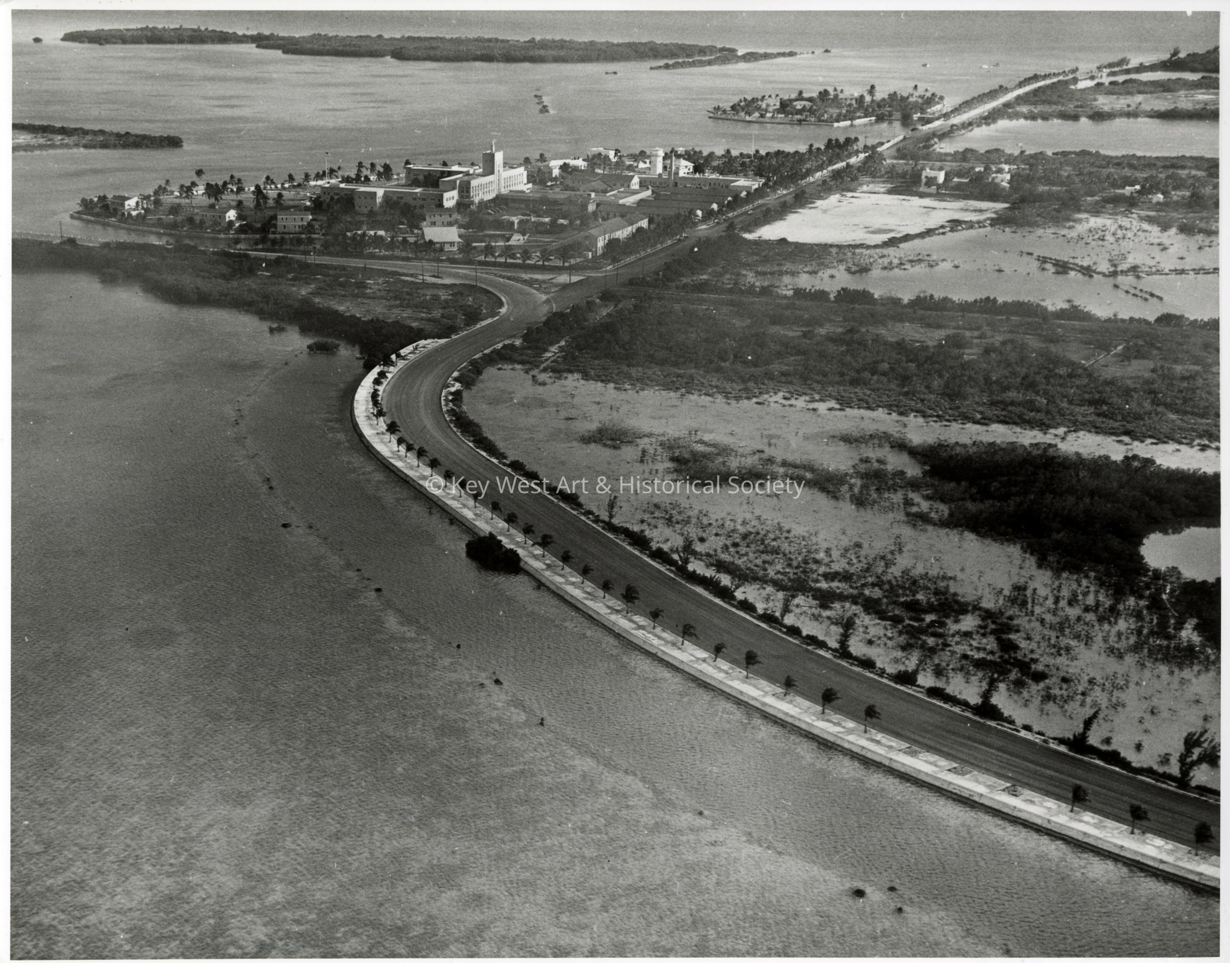 Aerial View of North Roosevelt Boulevard; © Key West Art & Historical Society