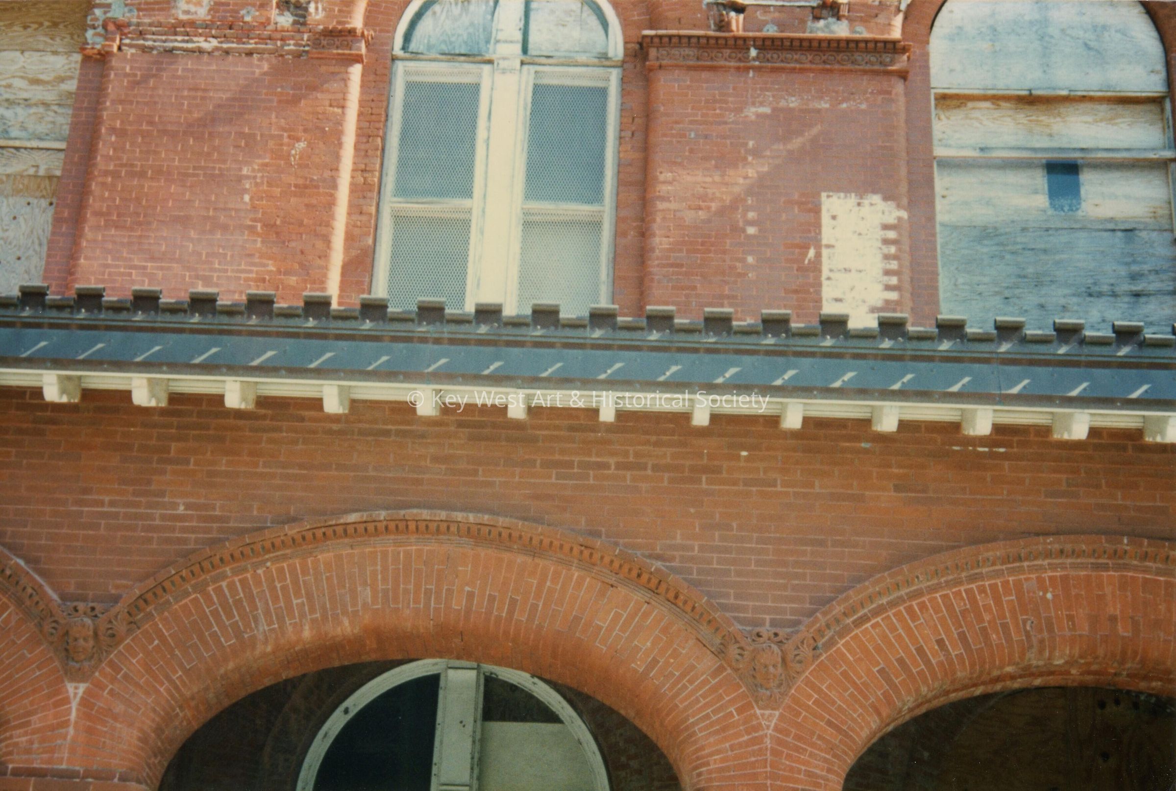 A few windows on the exterior.