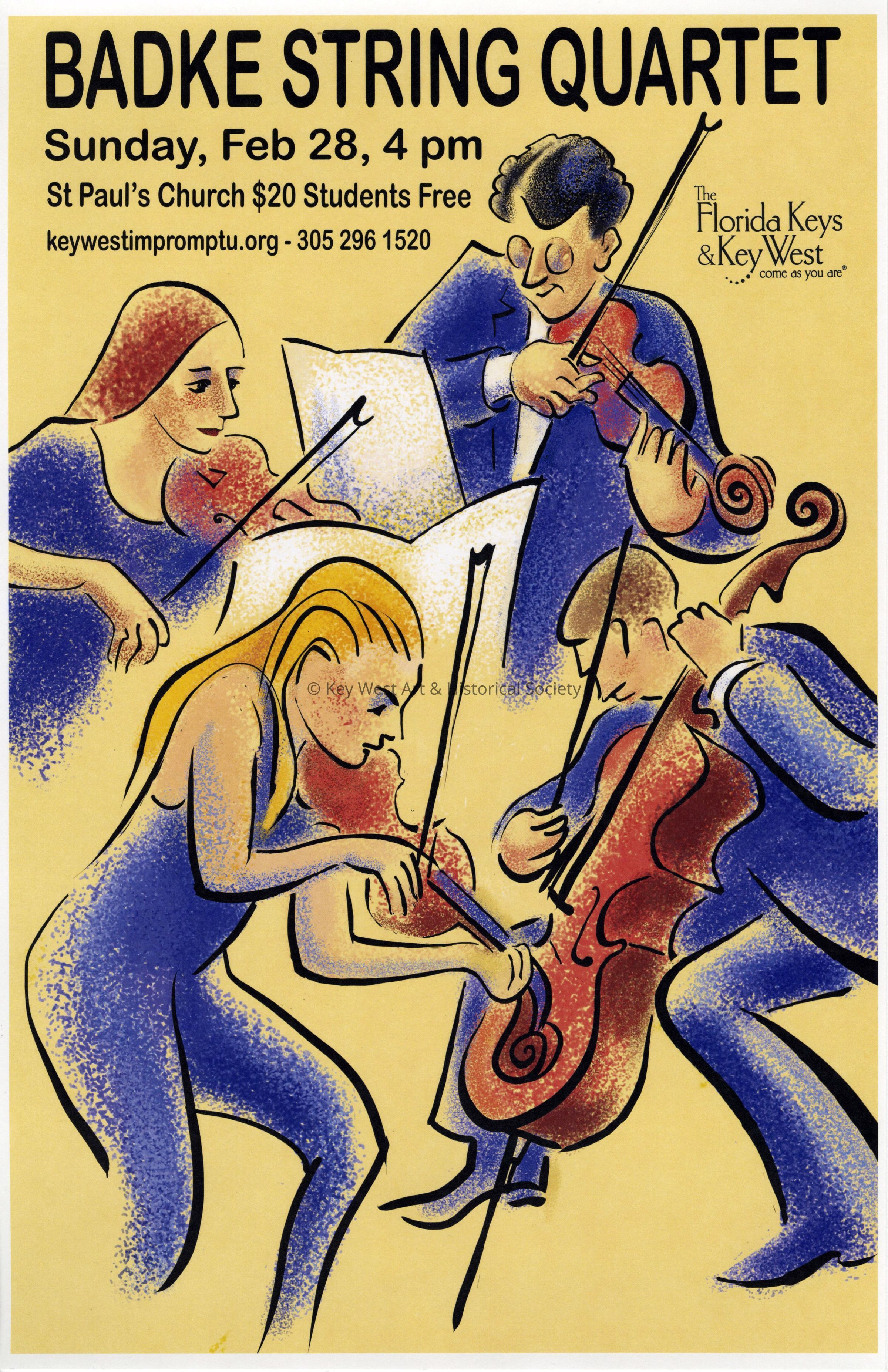 Badke String Quartet Impromptu Classical Concerts Poster picture number 1
