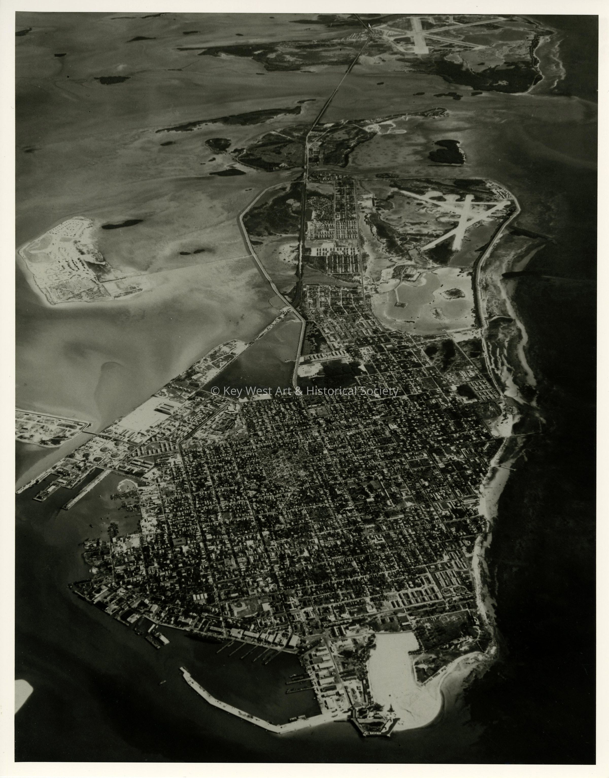 Aerial View of Key West; © Key West Art & Historical Society