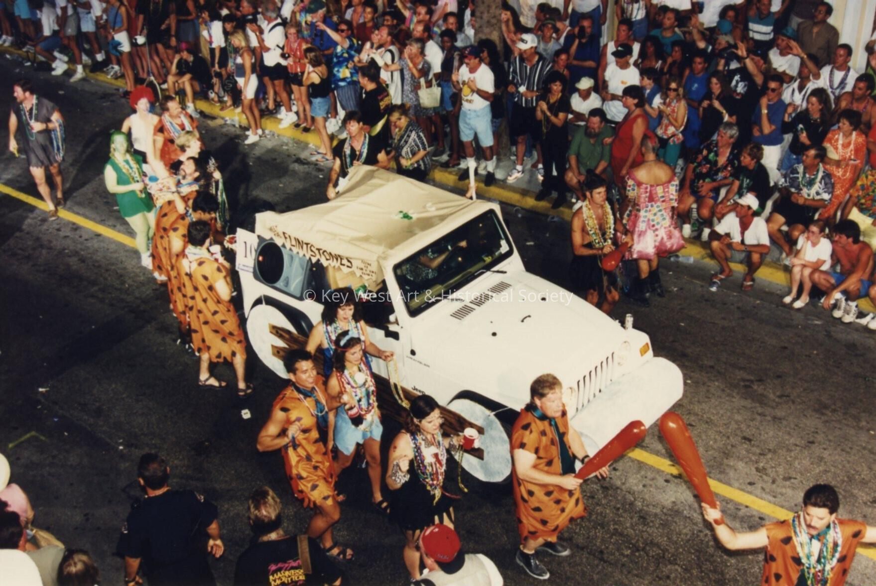 A float in the parade.