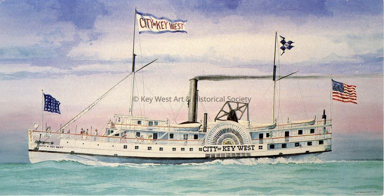 CITY OF KEY WEST Steamship; © Key West Art & Historical Society