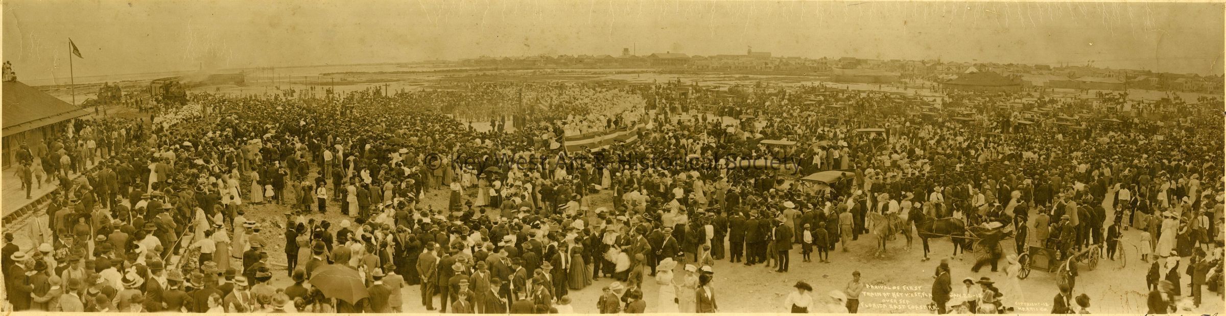 Arrival of First Overseas Railway Train; © Key West Art & Historical Society