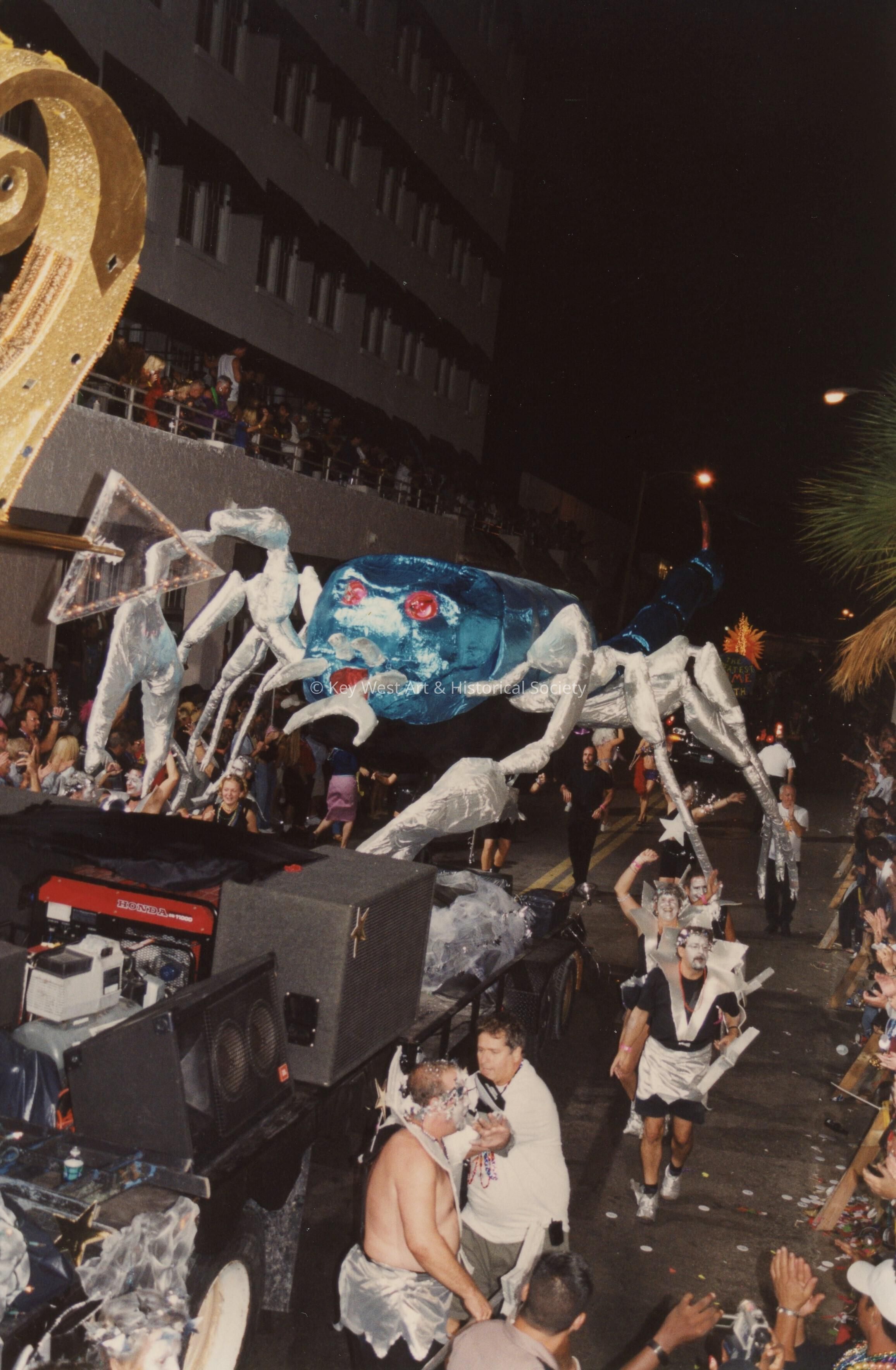 A float in the parade.