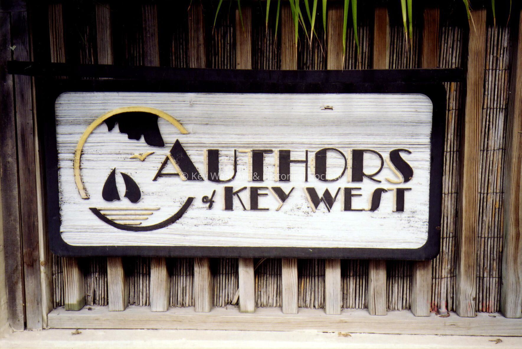Authors of Key West Sign; Copyright: @ Key West Art & Historical Society; Origformat: Print-Photographic
