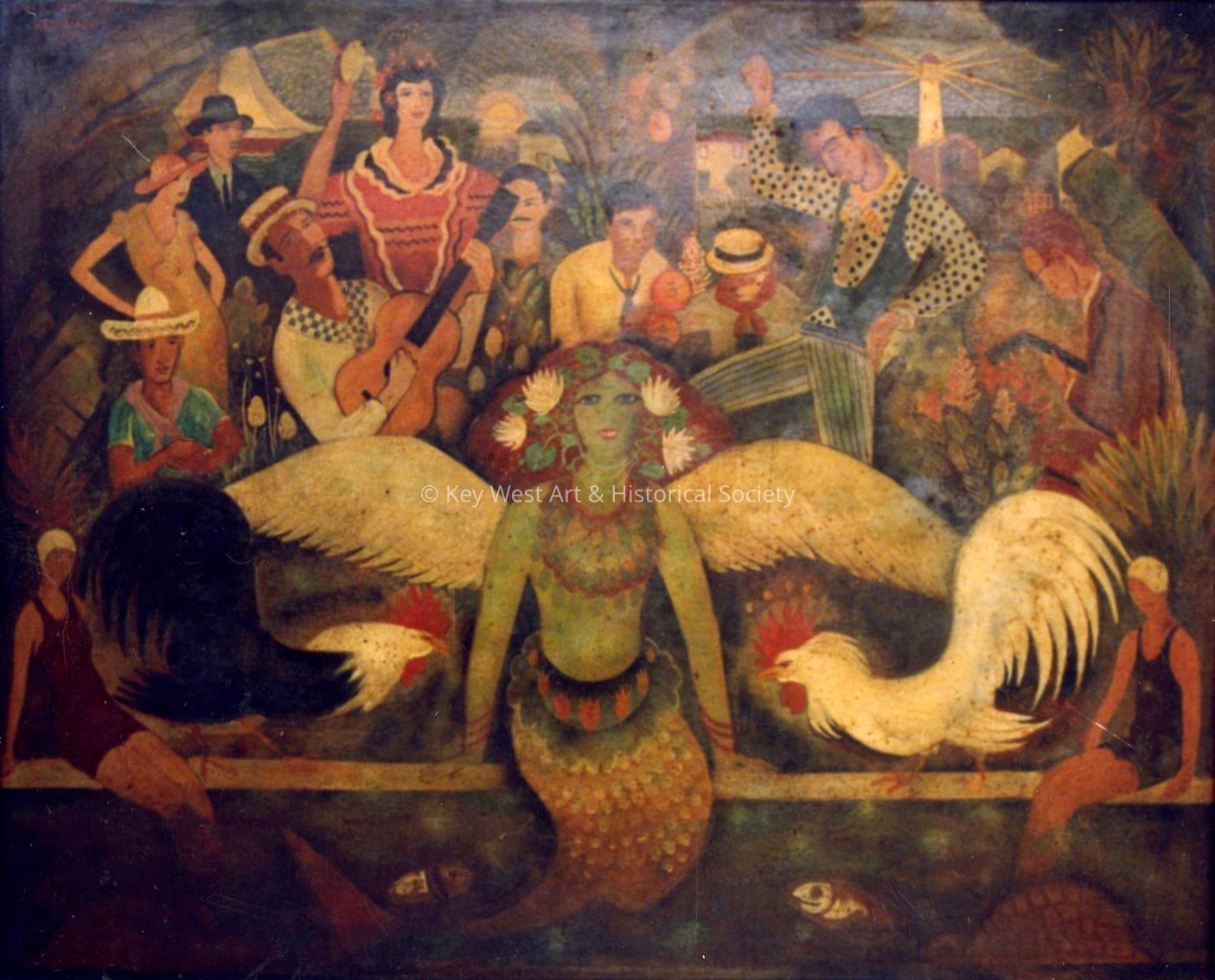 3.2 Cafe Mural; © Key West Art & Historical Society