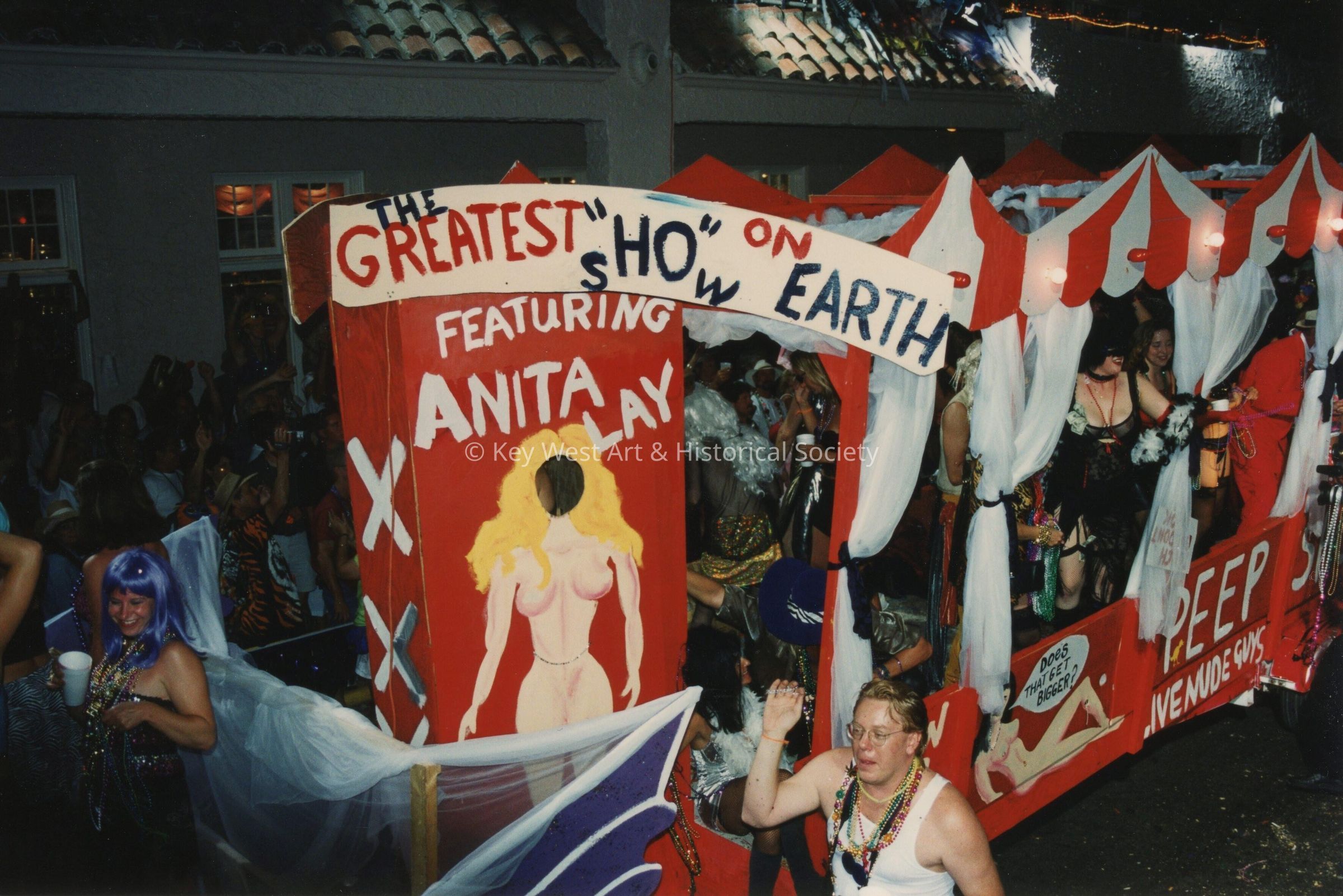 A float in the parade.