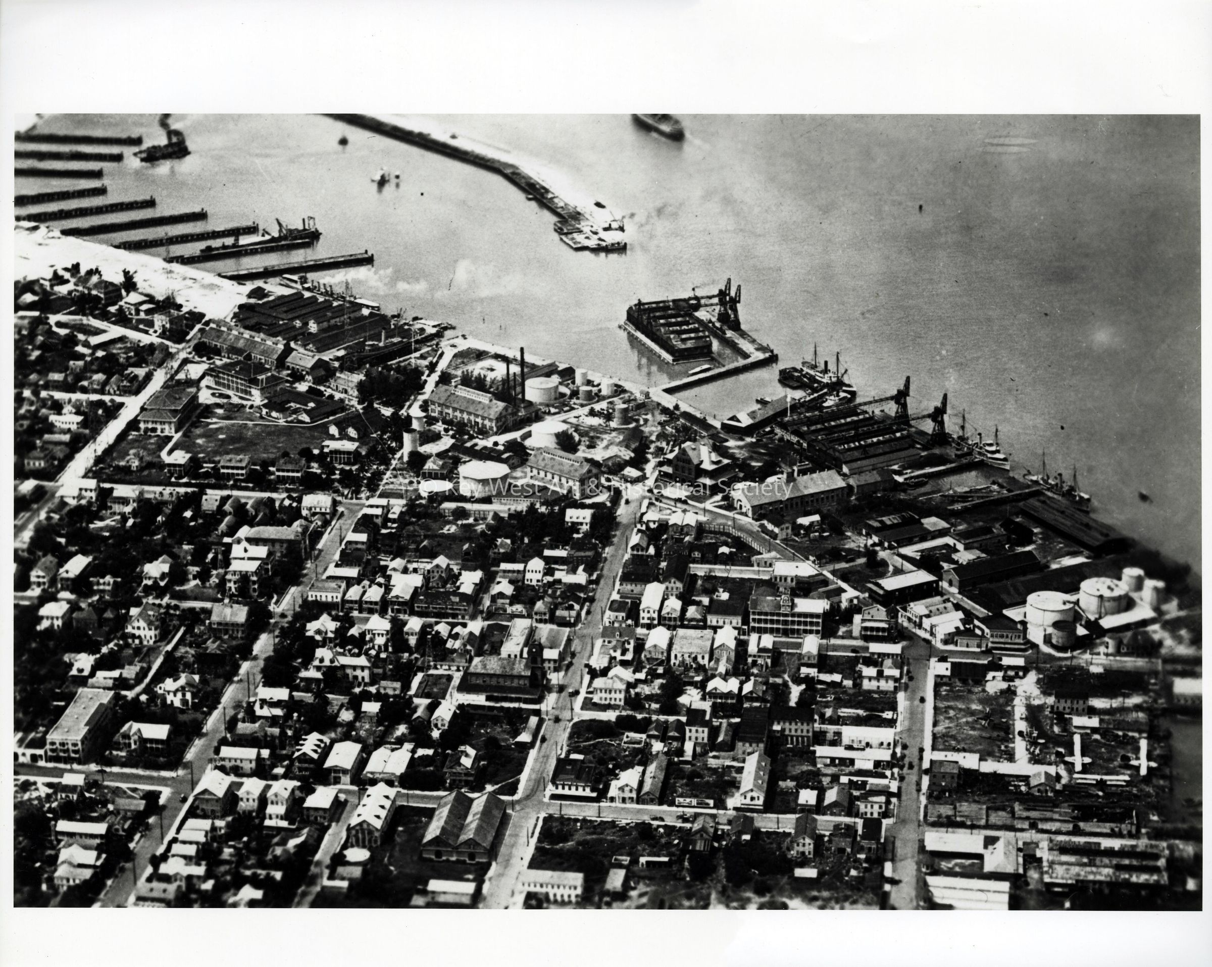 Aerial View of Naval Station Key West; © Key West Art & Historical Society