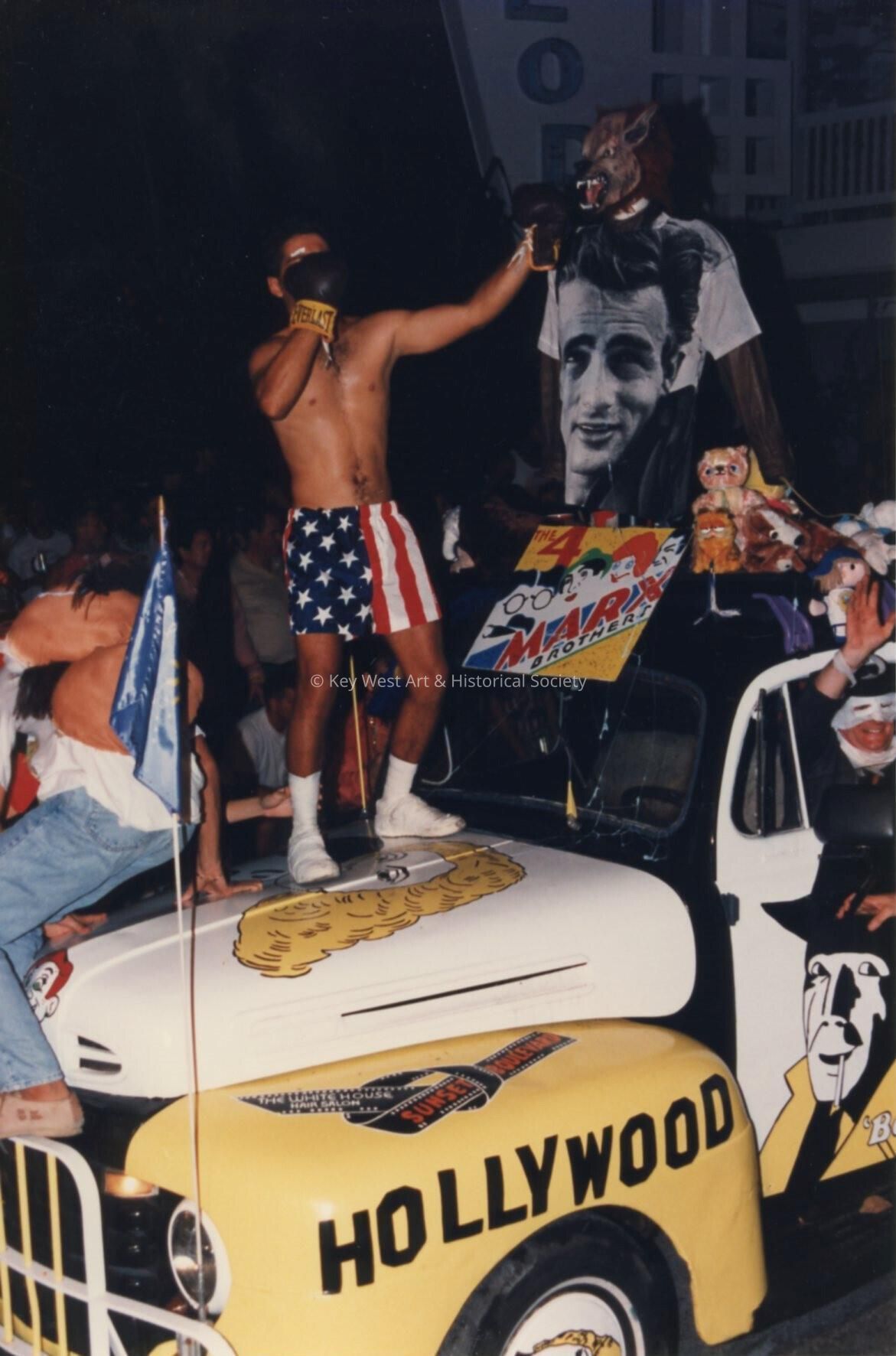 A float in the parade.