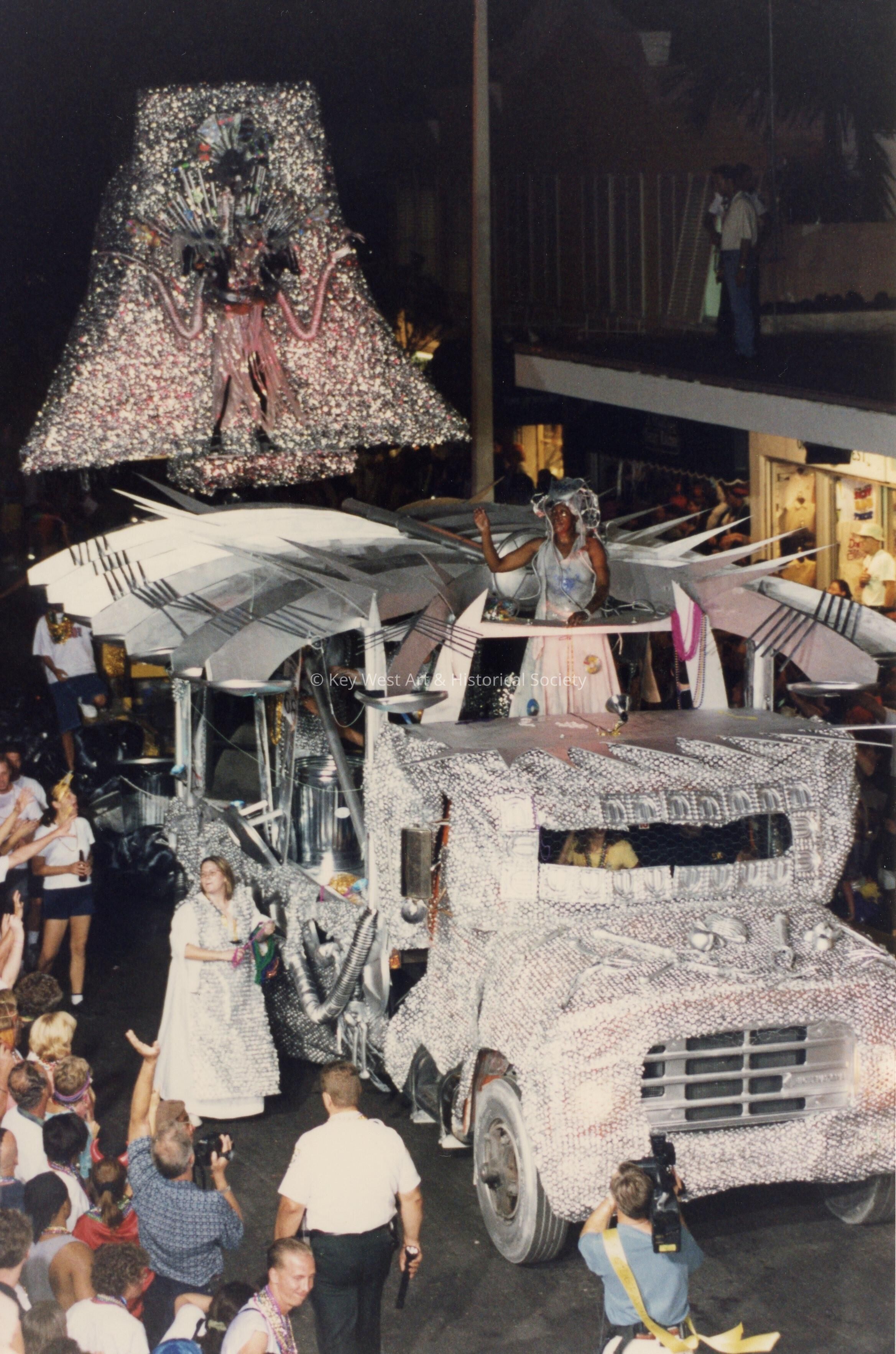 A float in the parade.