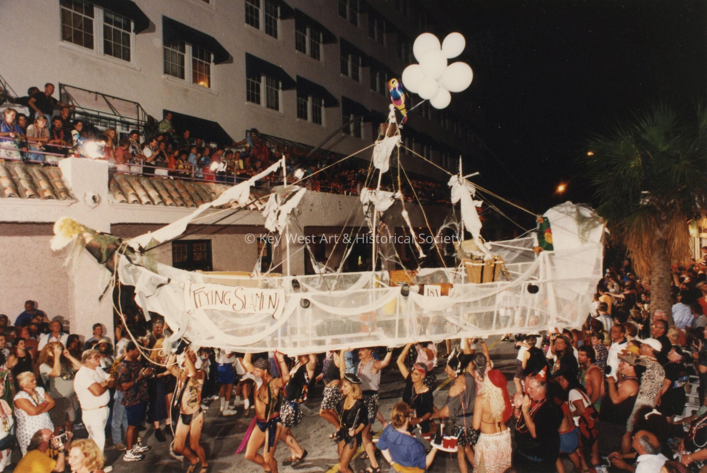 A float in the parade.