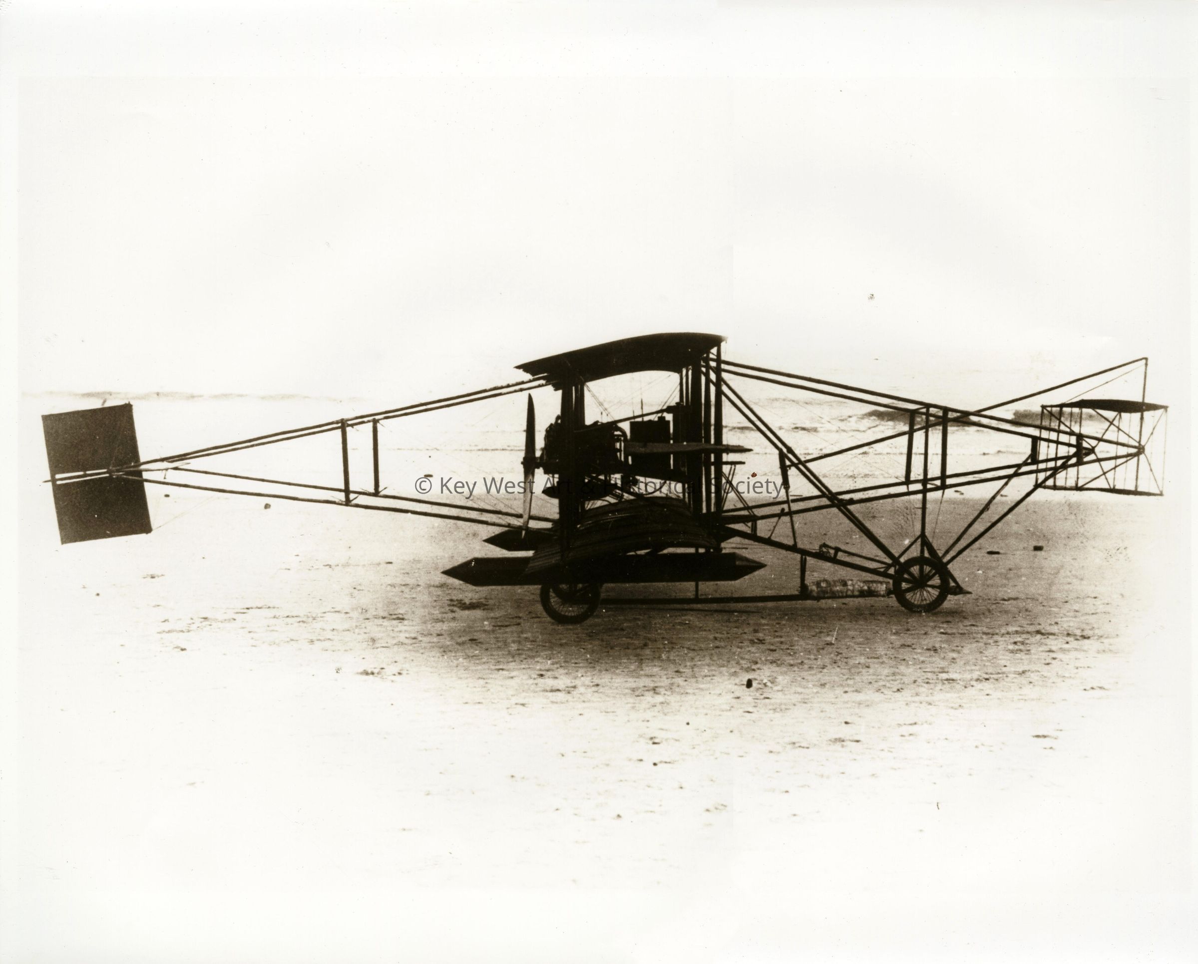 Airplane belonging to John A.D. McCurdy; © Key West Art & Historical Society